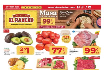 El Rancho Supermercado (Irving Area, TX) Weekly Ad October 7 - 13, 2026