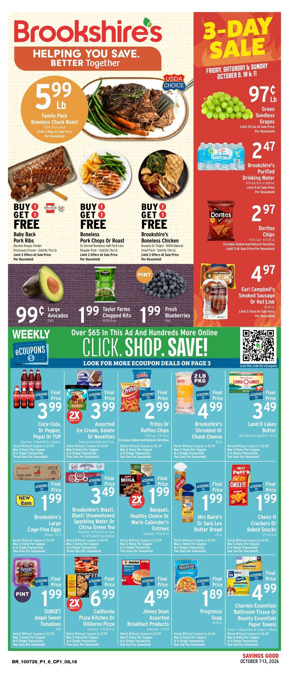 Brookshire's Weekly Ad October 7 - 13, 2026