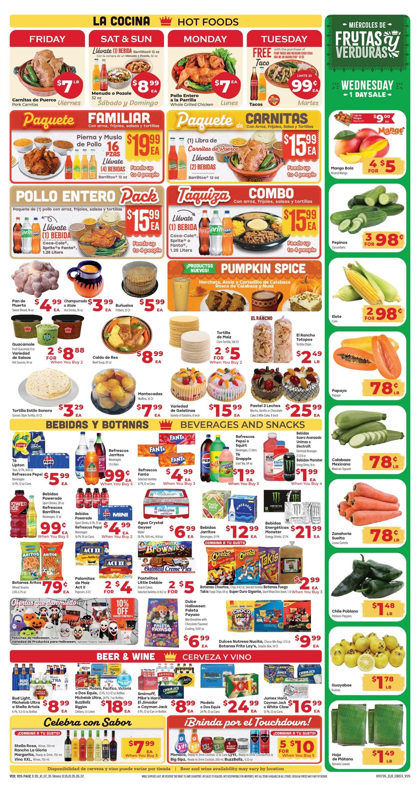 El Rancho Supermercado (Denton Area, TX) Weekly Ad October 7 - 13, 2026