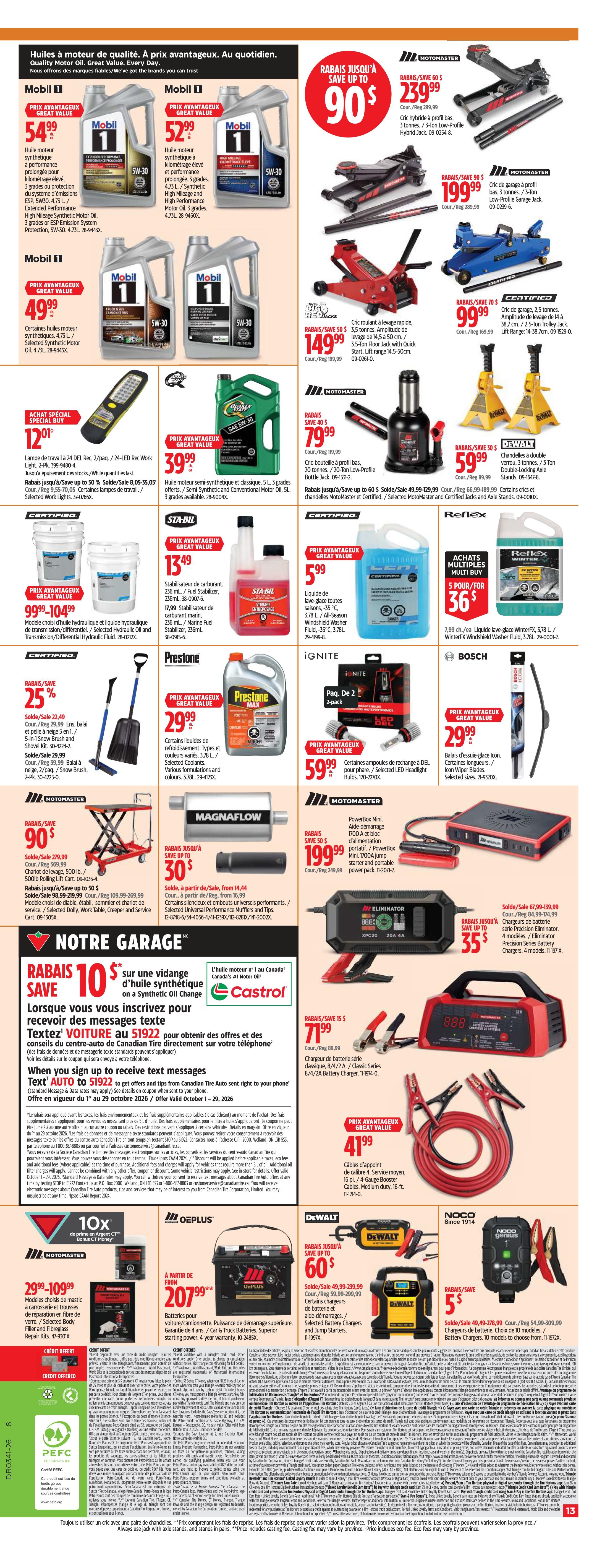 Canadian Tire (QC) Flyer October 8 to 14