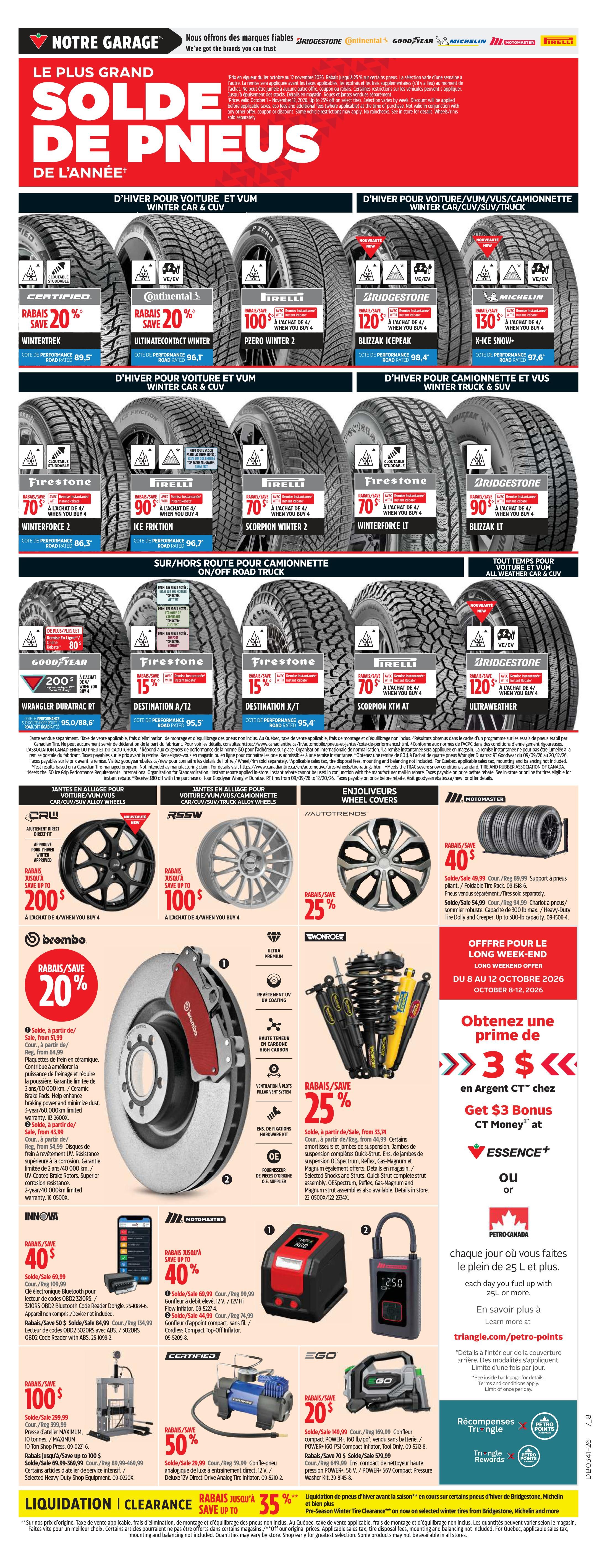 Canadian Tire (QC) Flyer October 8 to 14