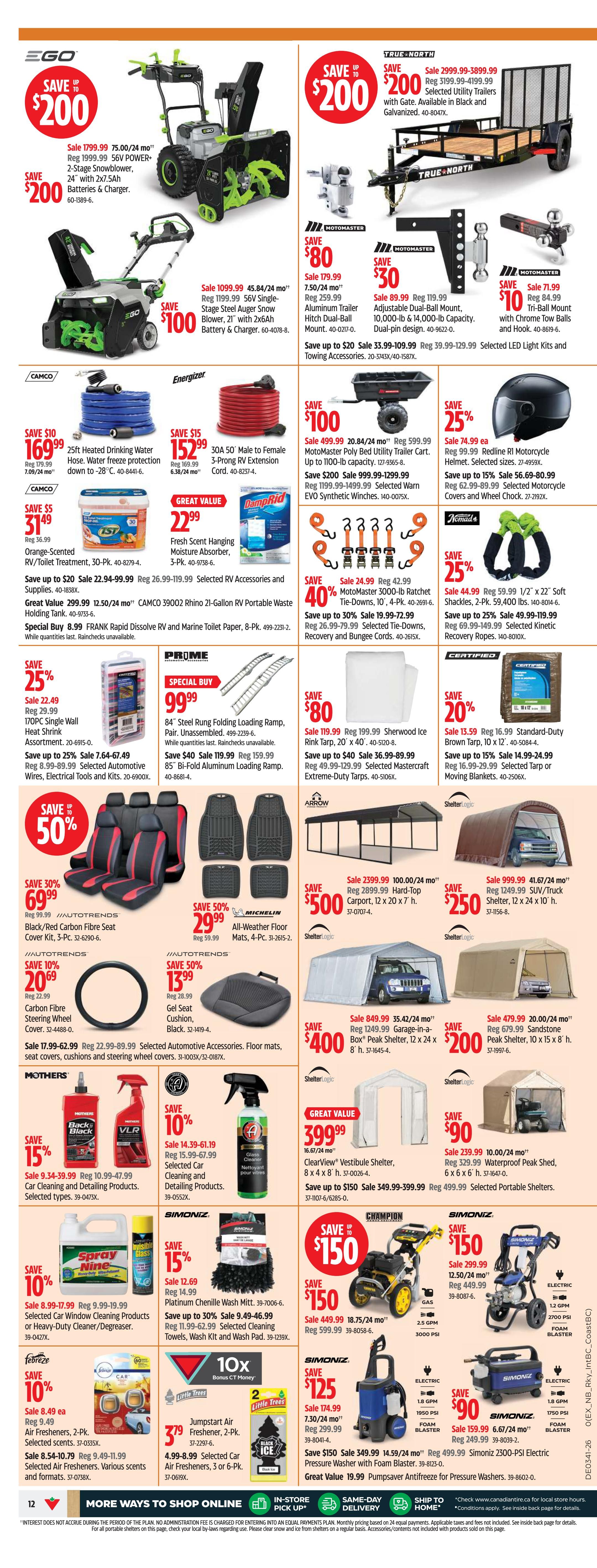 Canadian Tire (Atlantic) Flyer October 8 to 14
