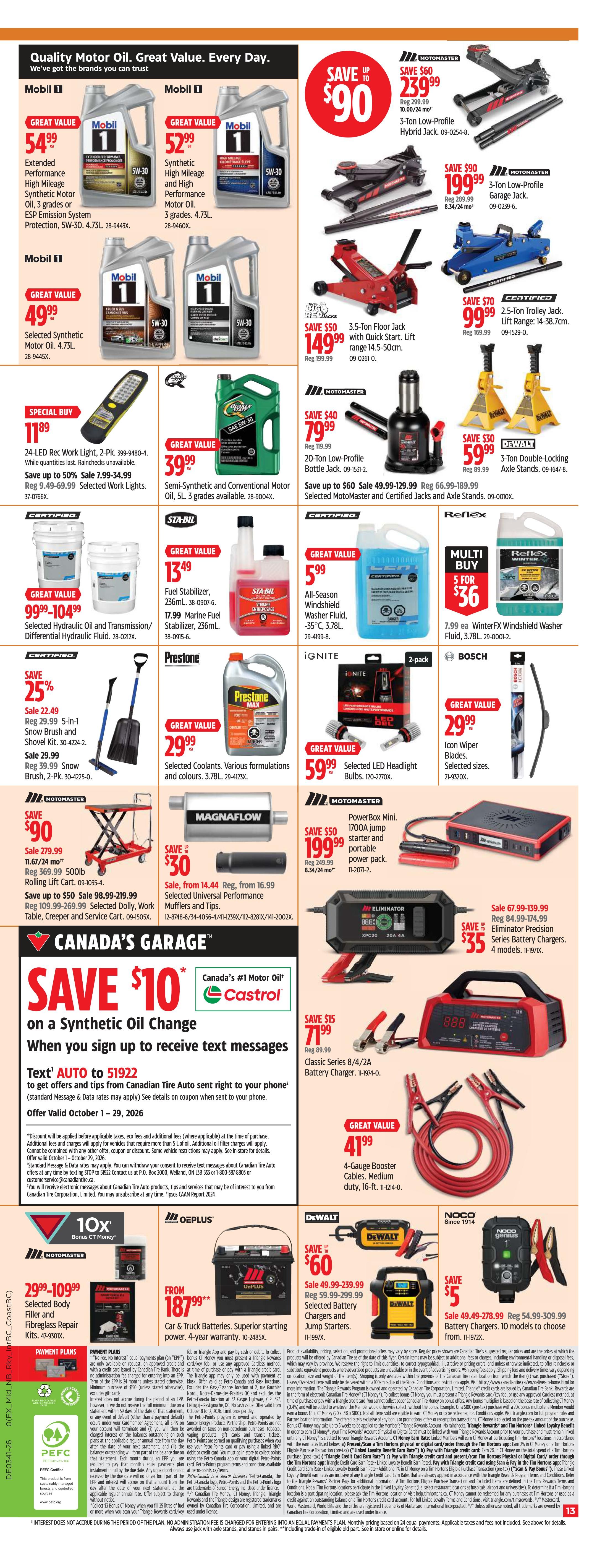 Canadian Tire (Atlantic) Flyer October 8 to 14