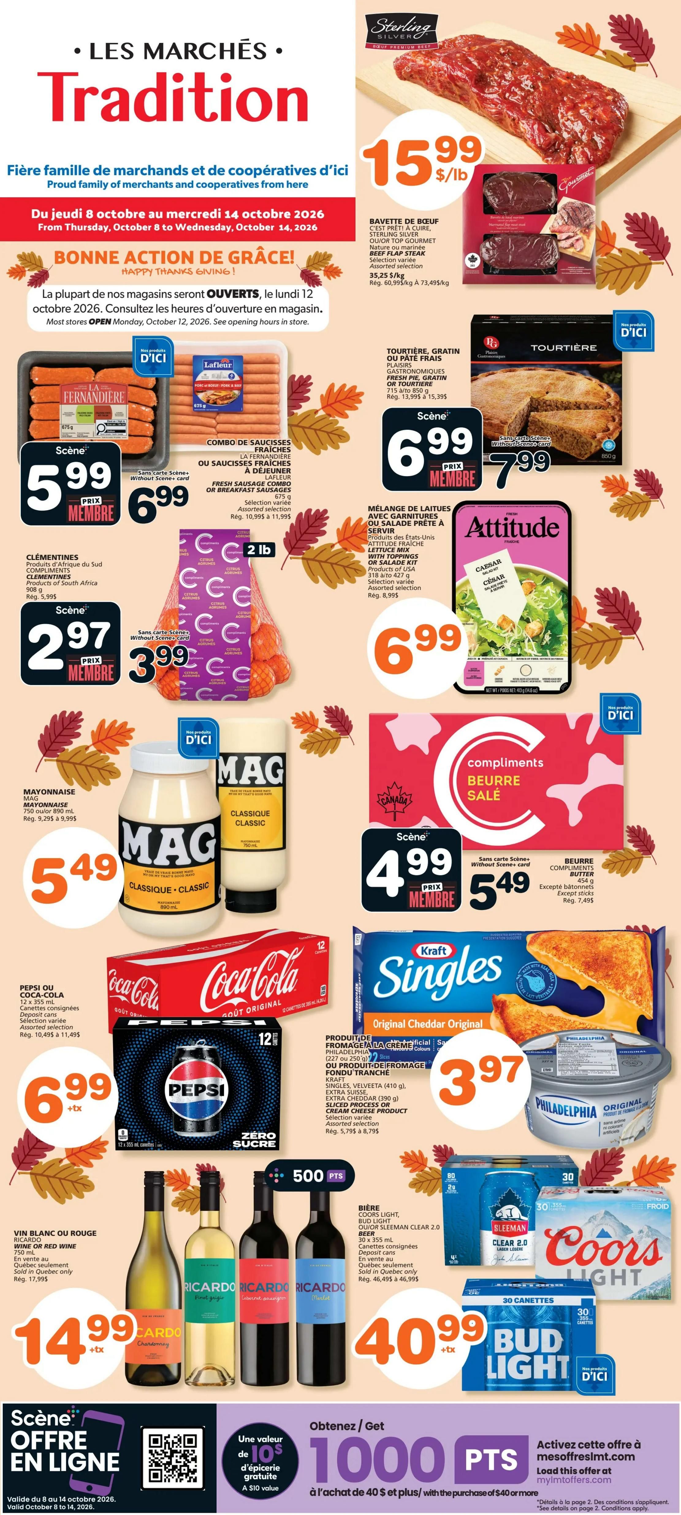 Marche Tradition (QC) Flyer October 8 to 14