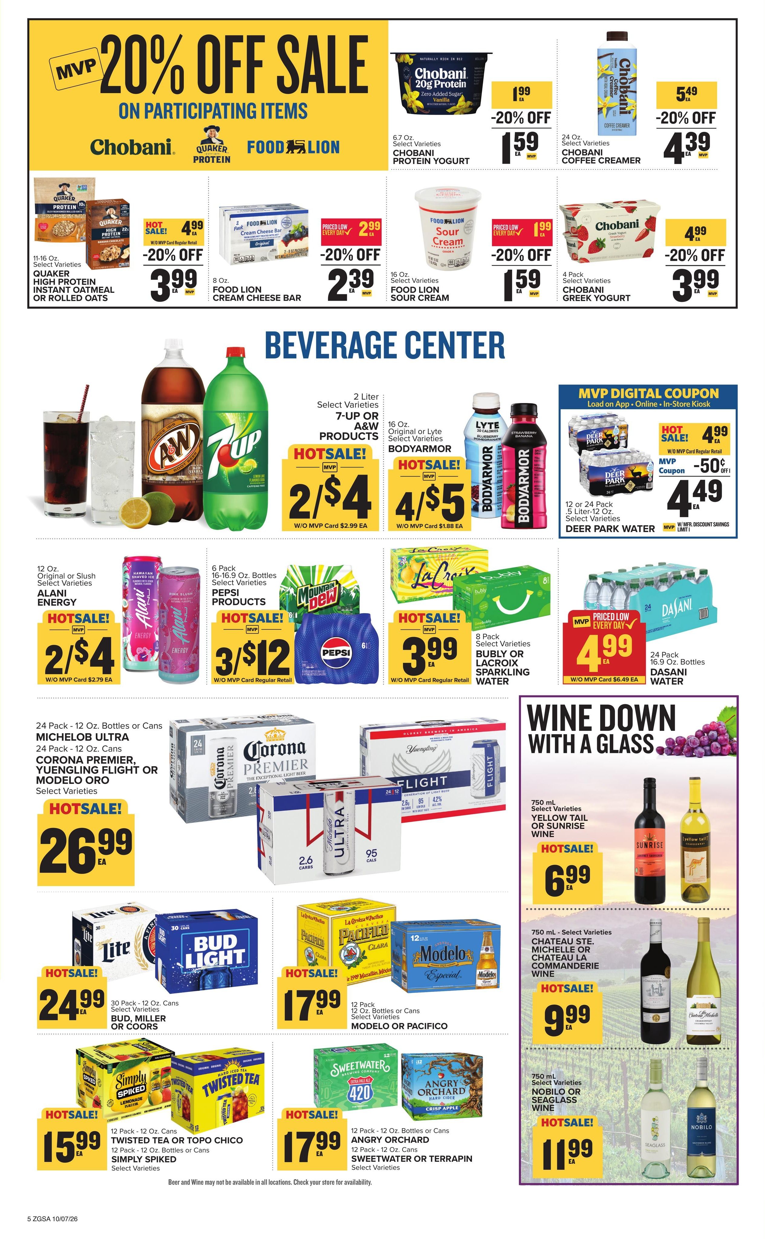 Food Lion (Tallahassee Area, FL) Weekly Ad October 7 - 13, 2026