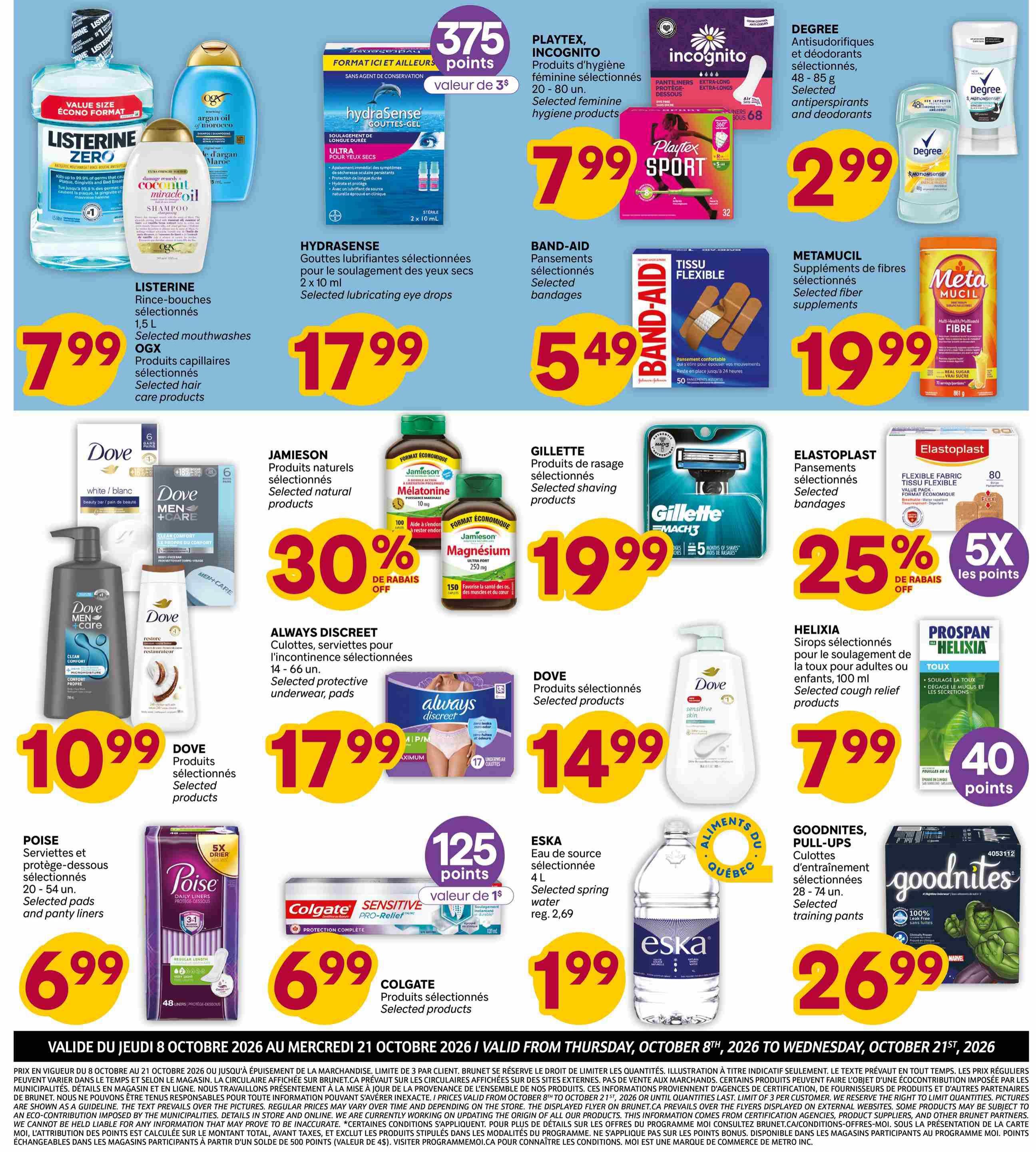 Brunet Clinique Flyer October 8 to 21