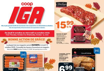 Coop IGA (QC) Flyer October 8 to 14