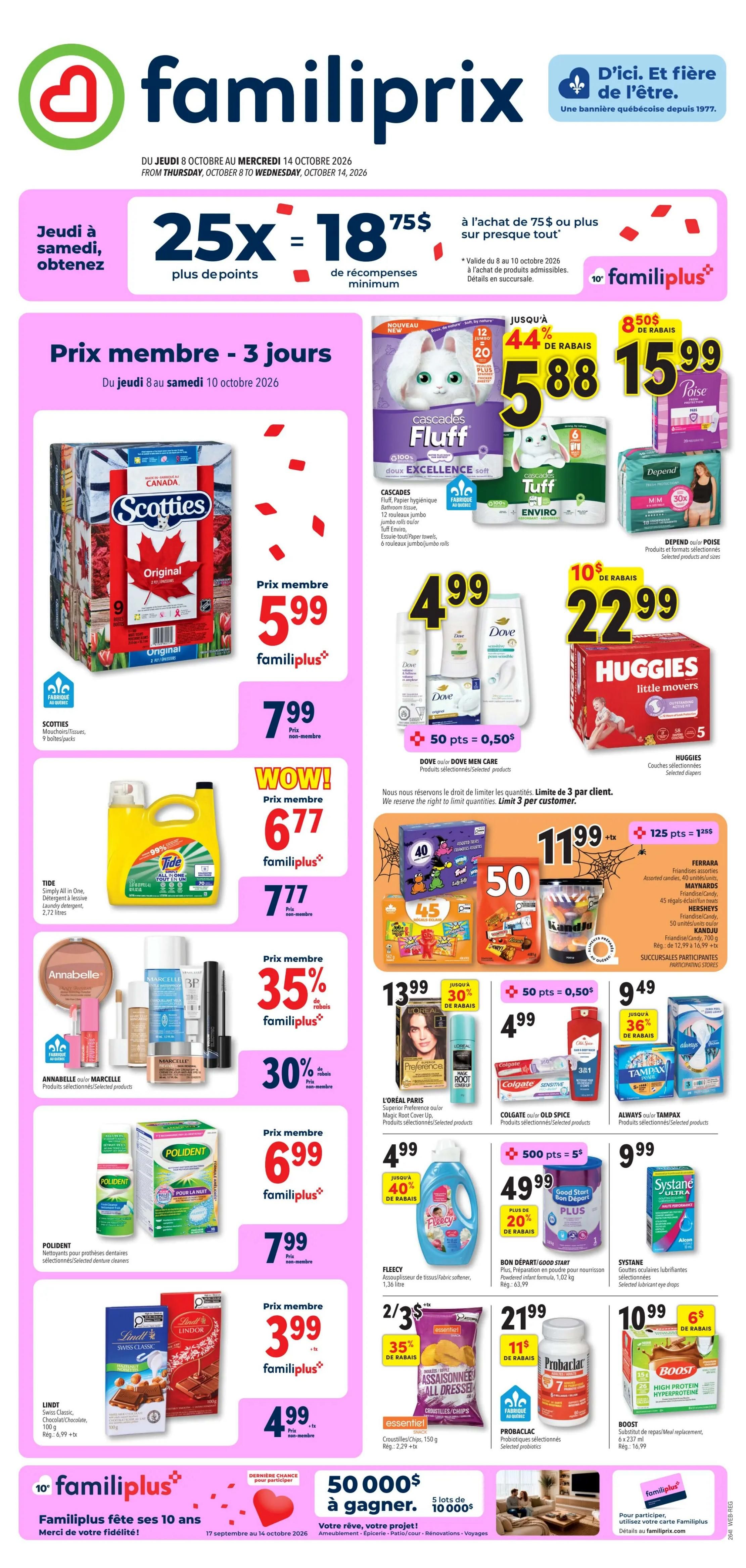 Familiprix Flyer October 8 to 14