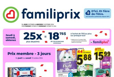 Familiprix Flyer October 8 to 14