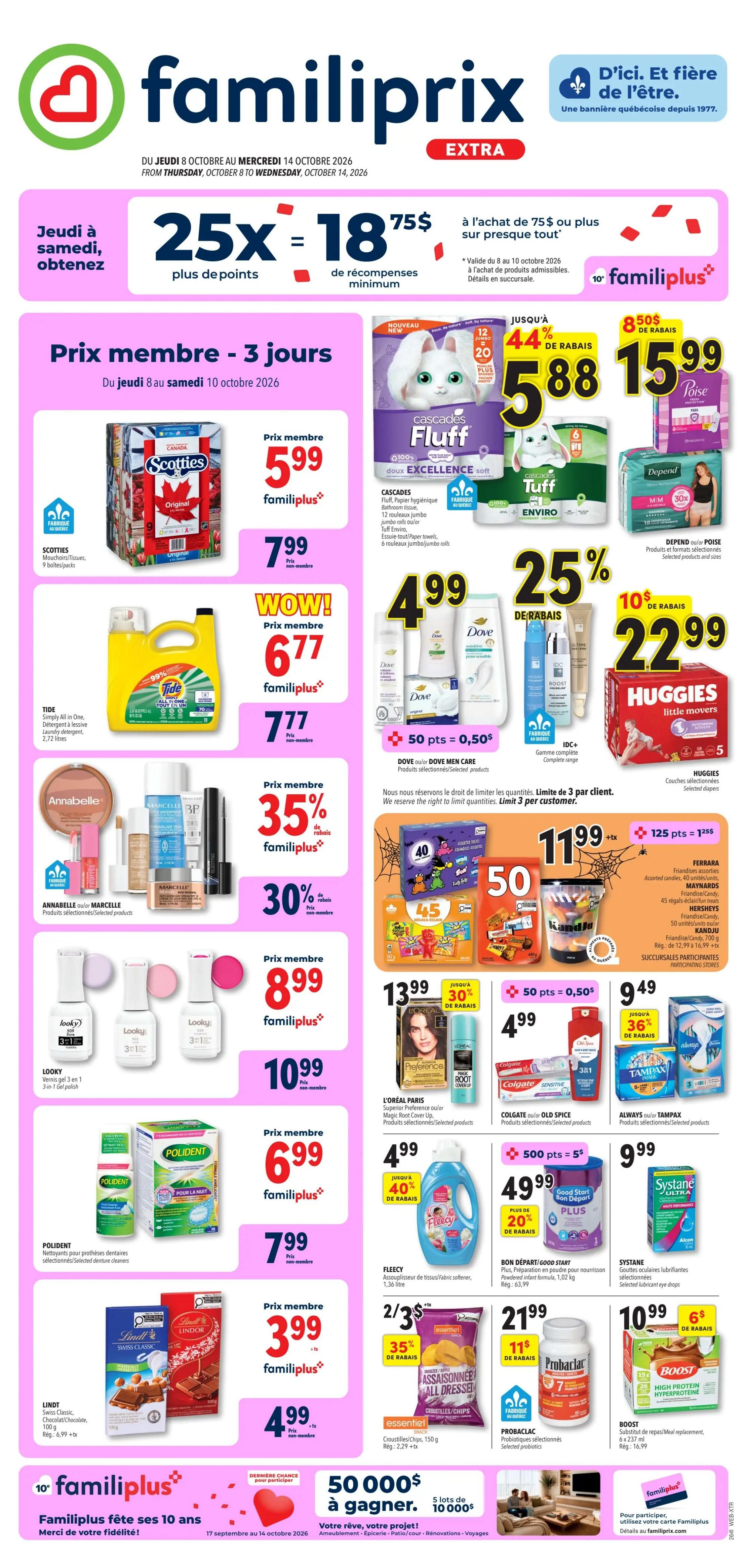 Familiprix Extra Flyer October 8 to 14
