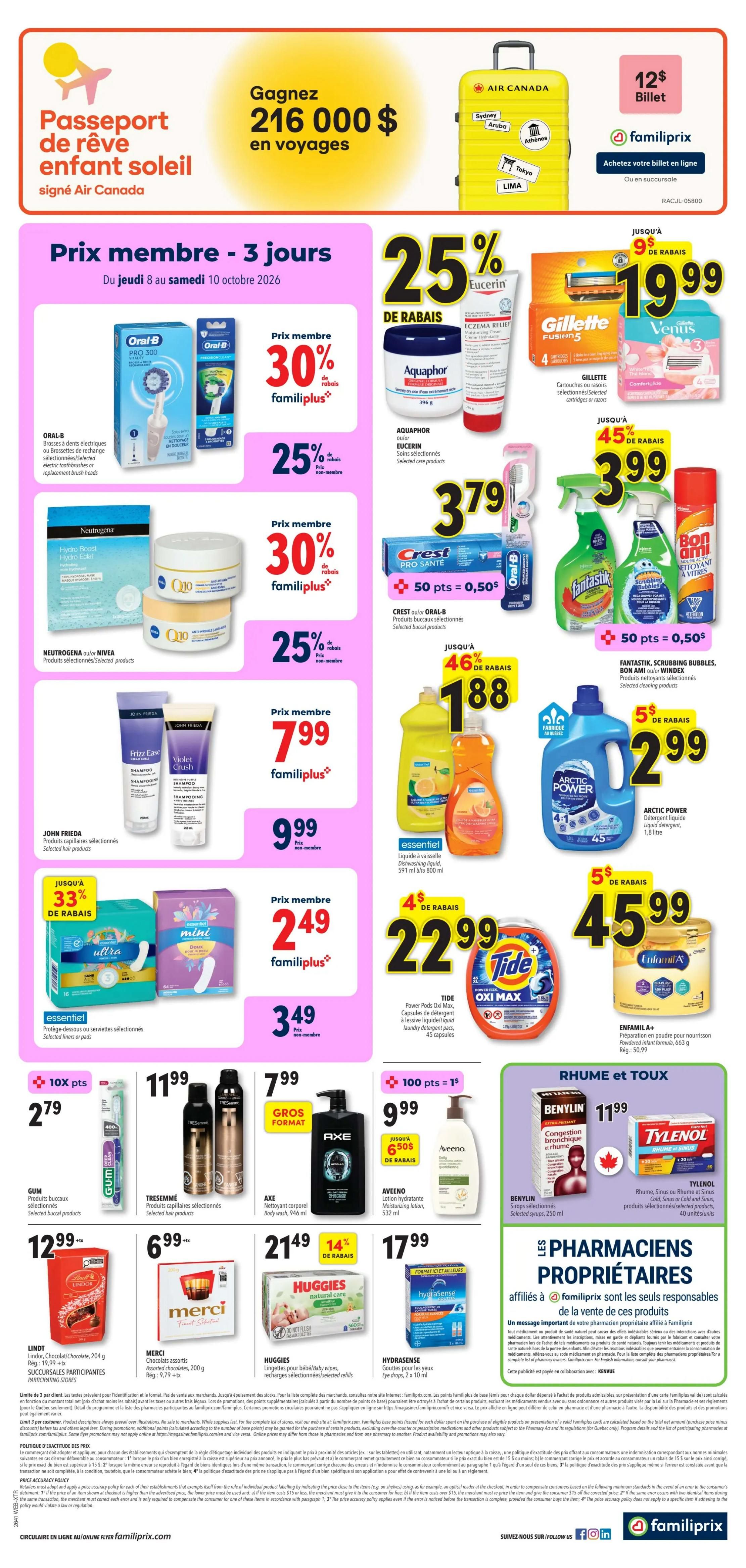 Familiprix Extra Flyer October 8 to 14