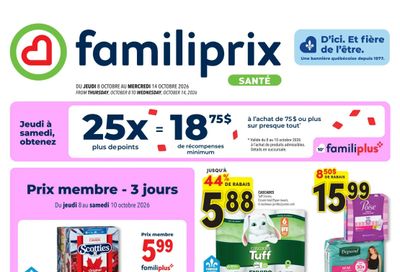 Familiprix Sante Flyer October 8 to 14