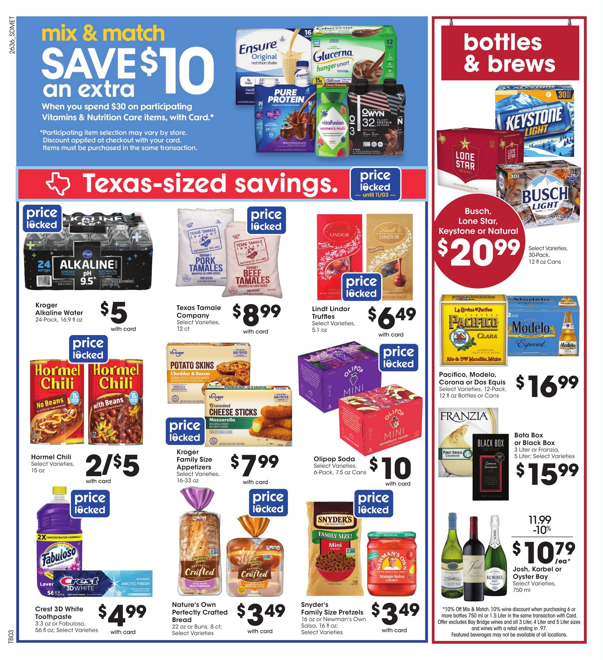 Kroger (Allen Area, TX) Weekly Ad October 7 - 13, 2026