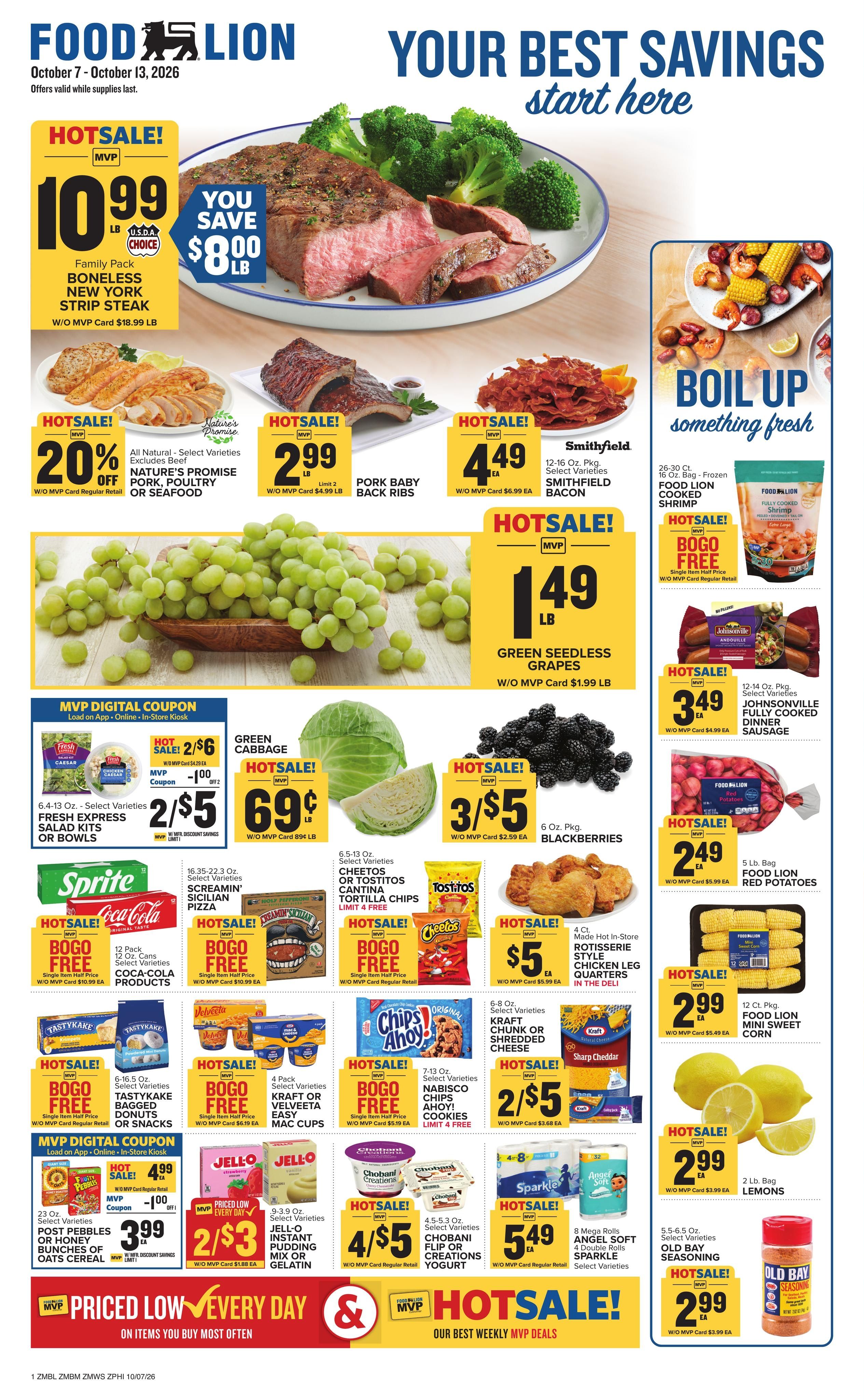 Food Lion (Washington Area, DC) Weekly Ad October 7 - 13, 2026