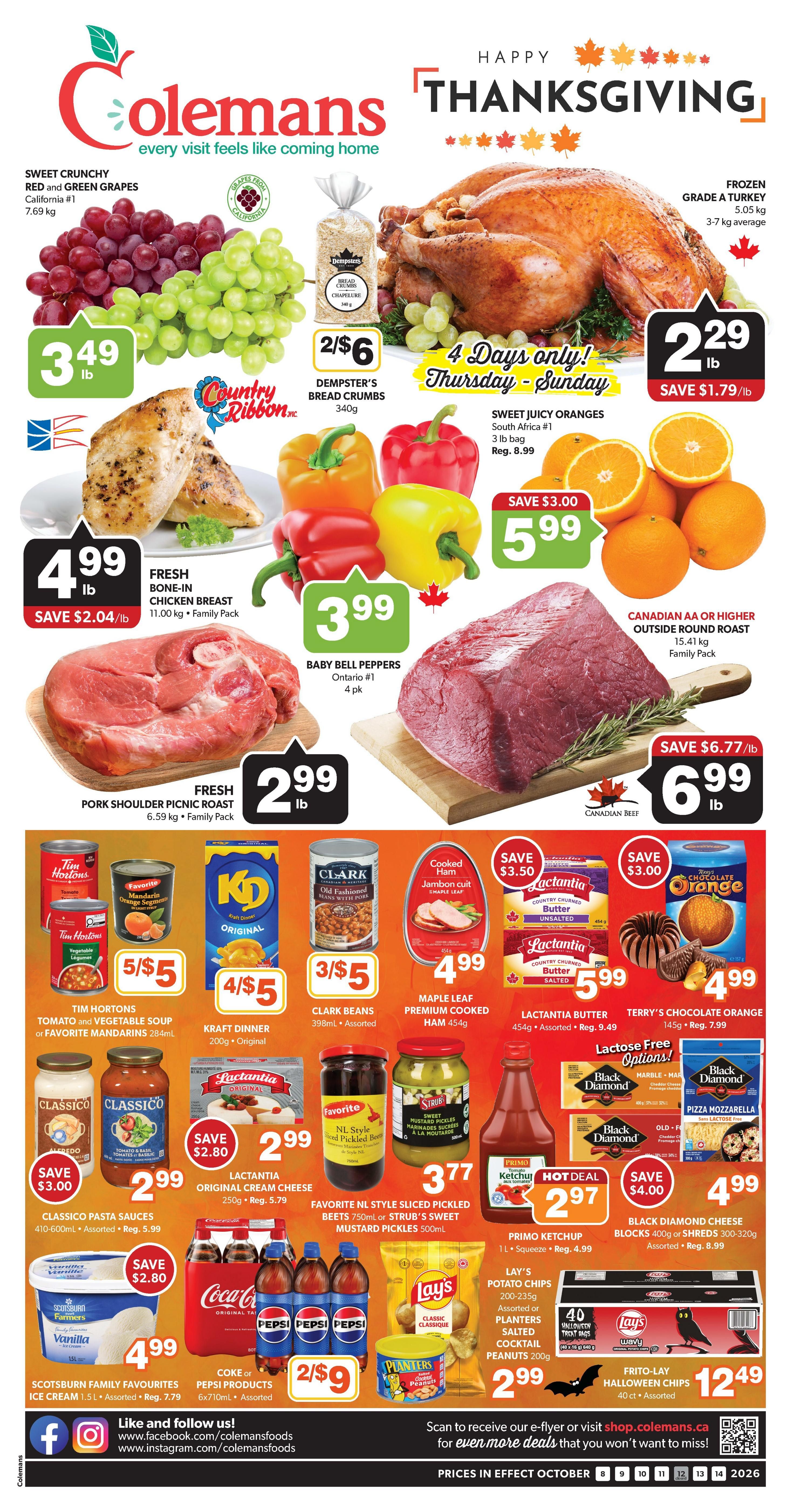 Coleman's Flyer October 8 to 14