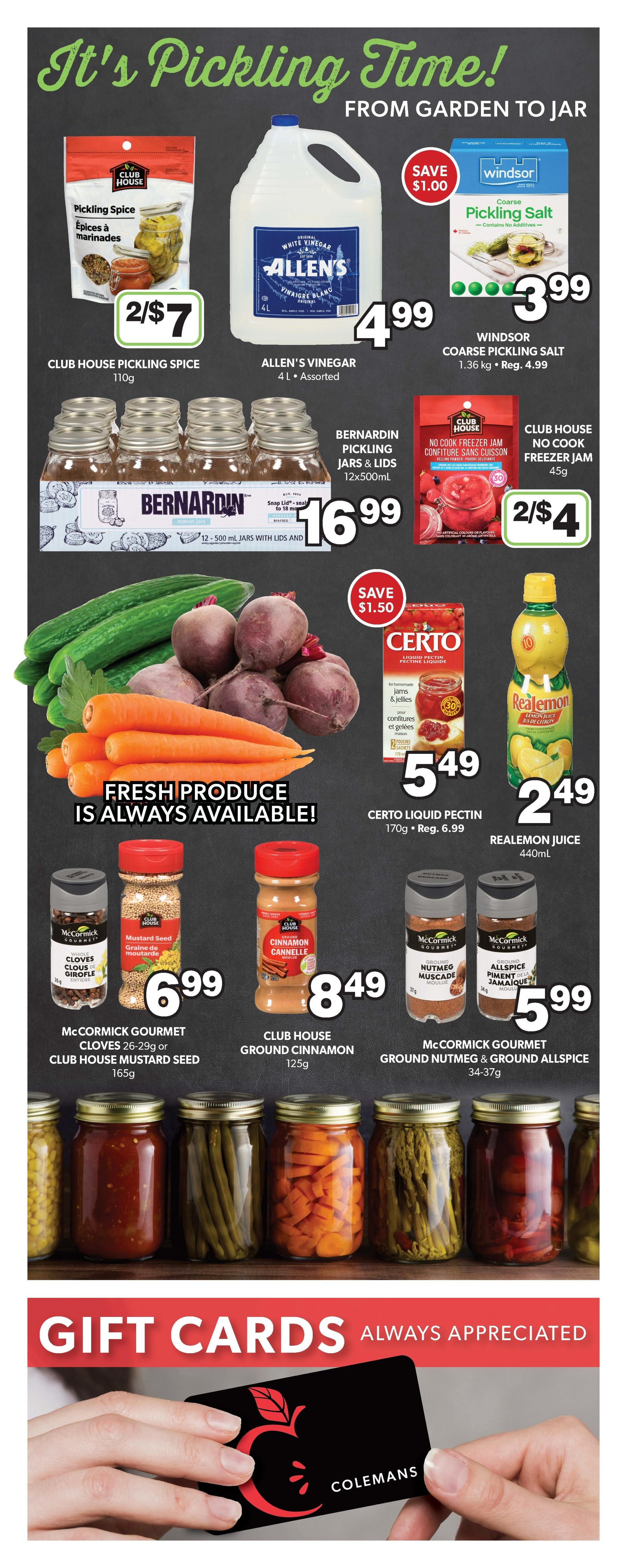 Coleman's Flyer October 8 to 14
