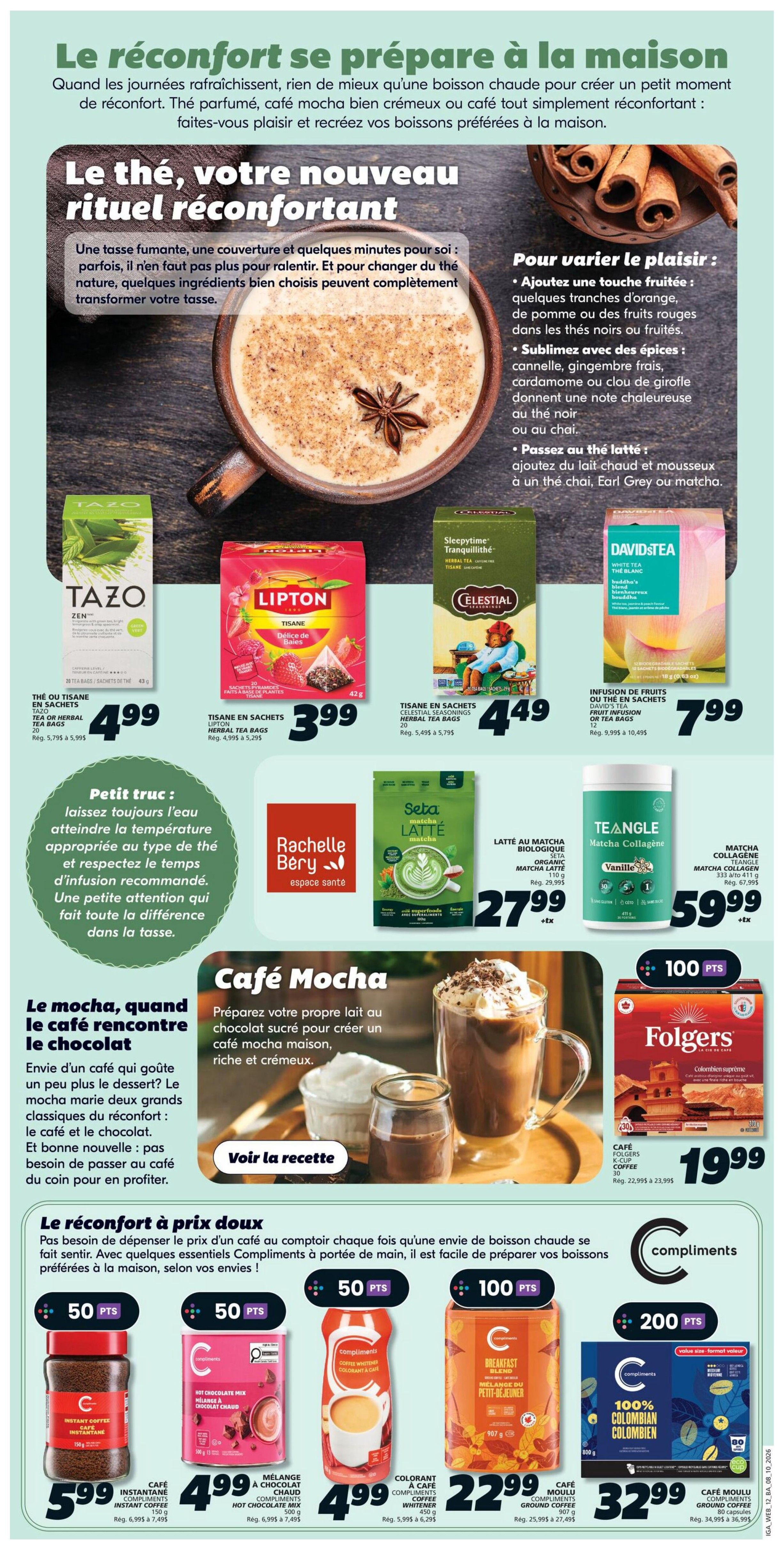 IGA (NB) Flyer October 8 to 14