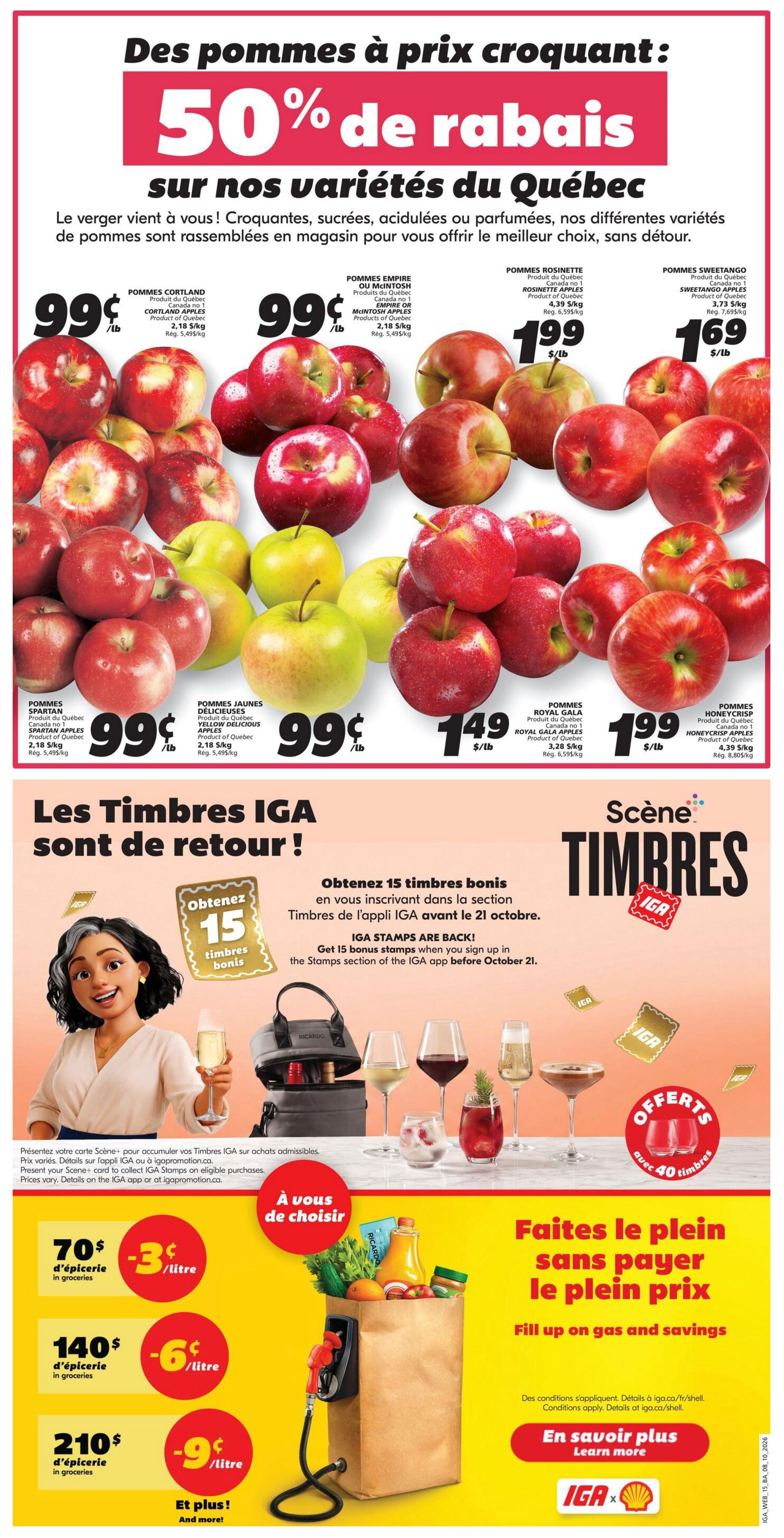 IGA (NB) Flyer October 8 to 14