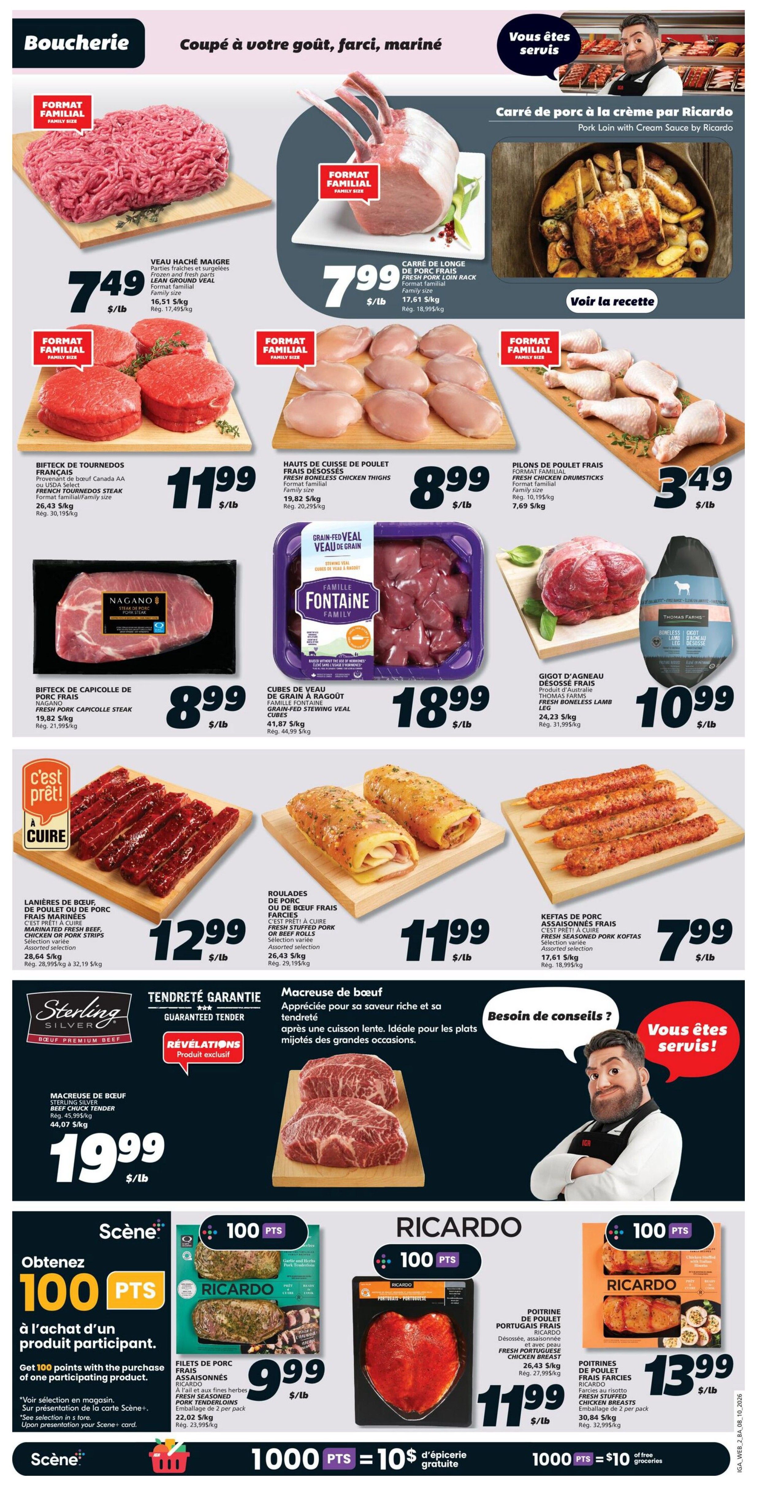 IGA (NB) Flyer October 8 to 14