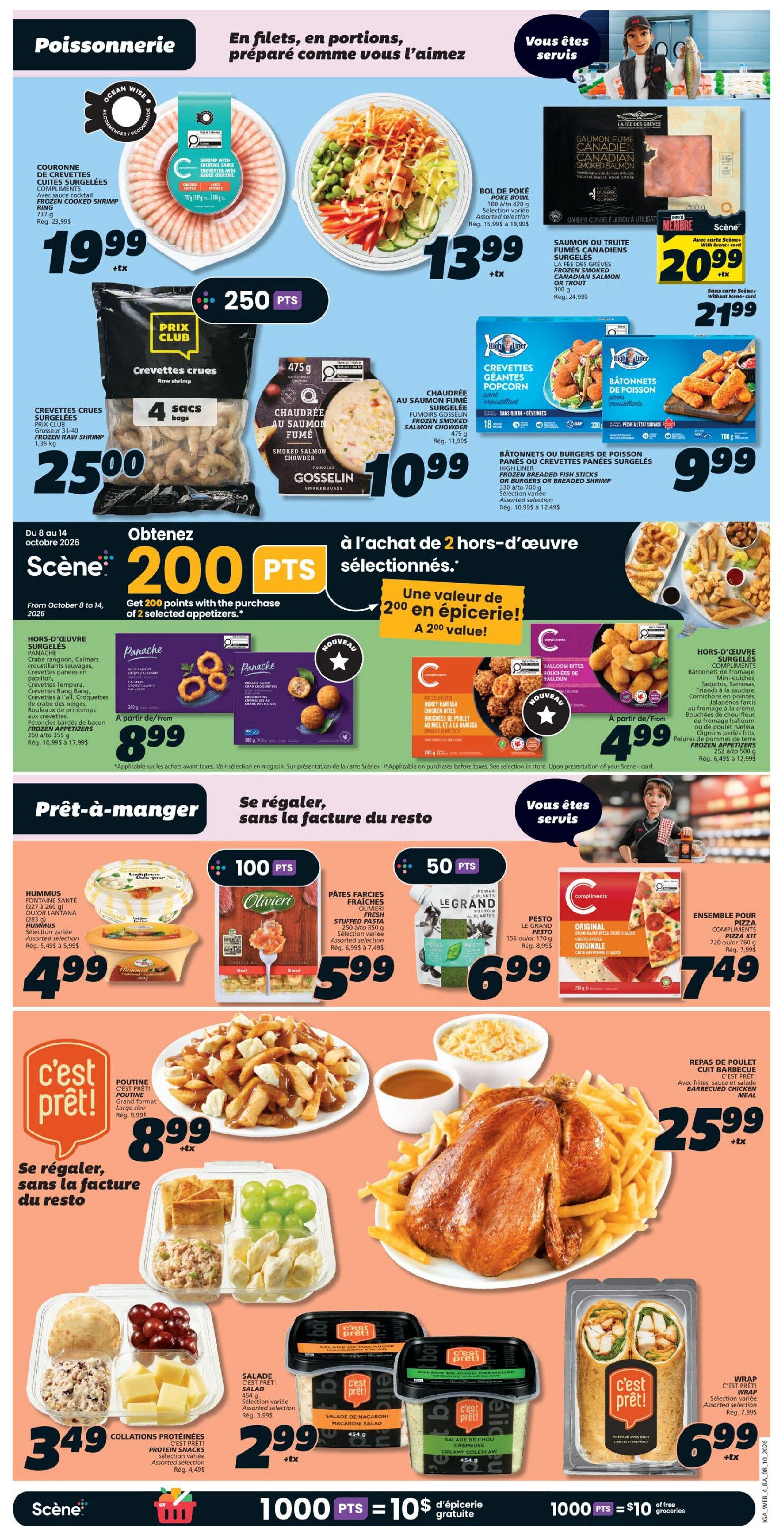 IGA (NB) Flyer October 8 to 14