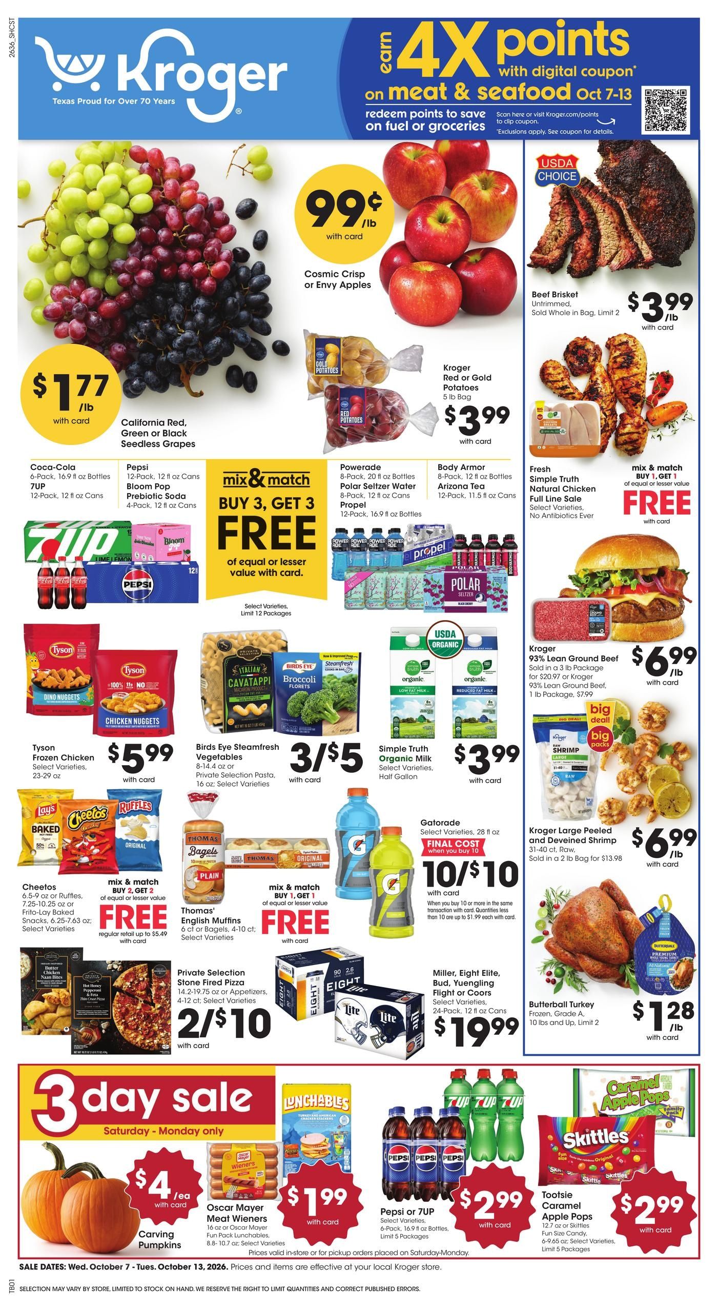 Kroger (College Station Area, TX) Weekly Ad October 7 - 13, 2026