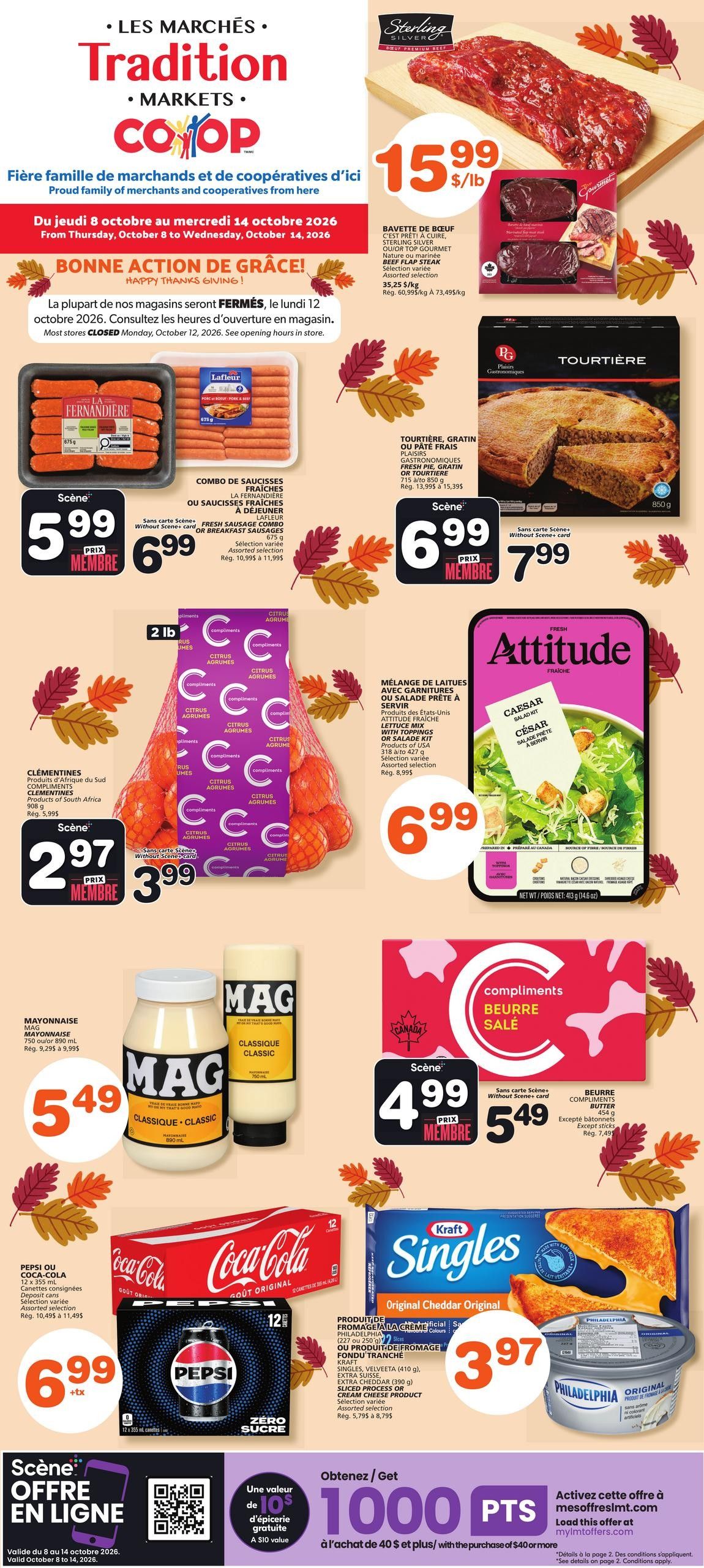 Marche Tradition (NB) Flyer October 8 to 14