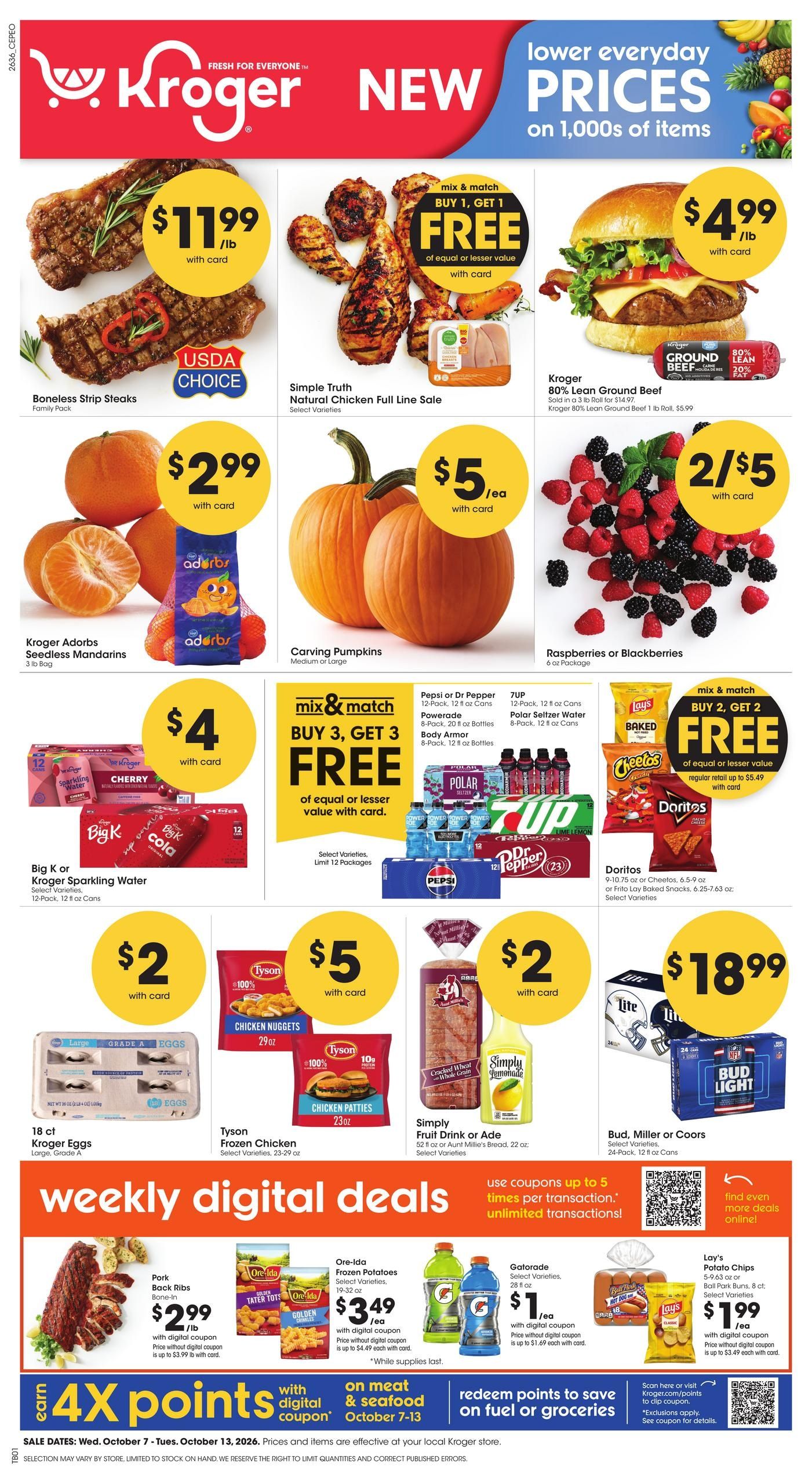 Kroger (Geneseo Area, IL) Weekly Ad October 7 - 13, 2026