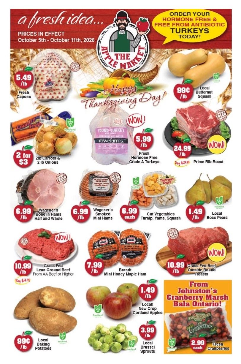 The Apple Market Flyer October 5 to 11