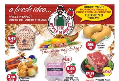 The Apple Market Flyer October 5 to 11