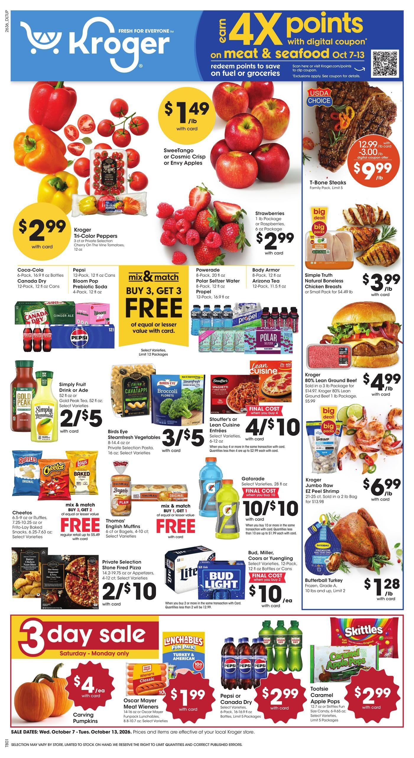 Kroger (Tupelo Area, MS) Weekly Ad October 7 - 13, 2026