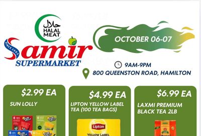 Samir Supermarket (Hamilton) Flyer October 6 and 7