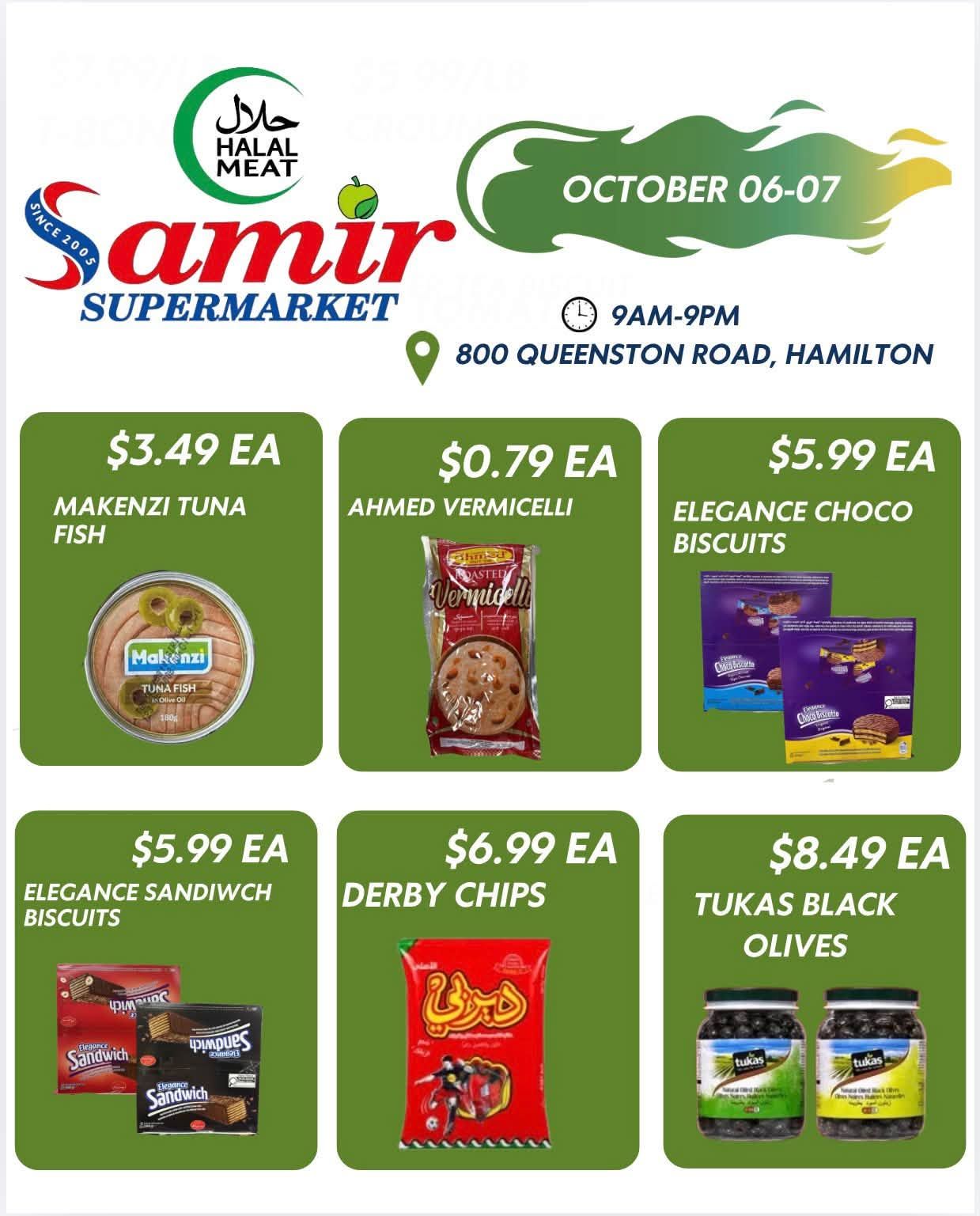 Samir Supermarket (Hamilton) Flyer October 6 and 7