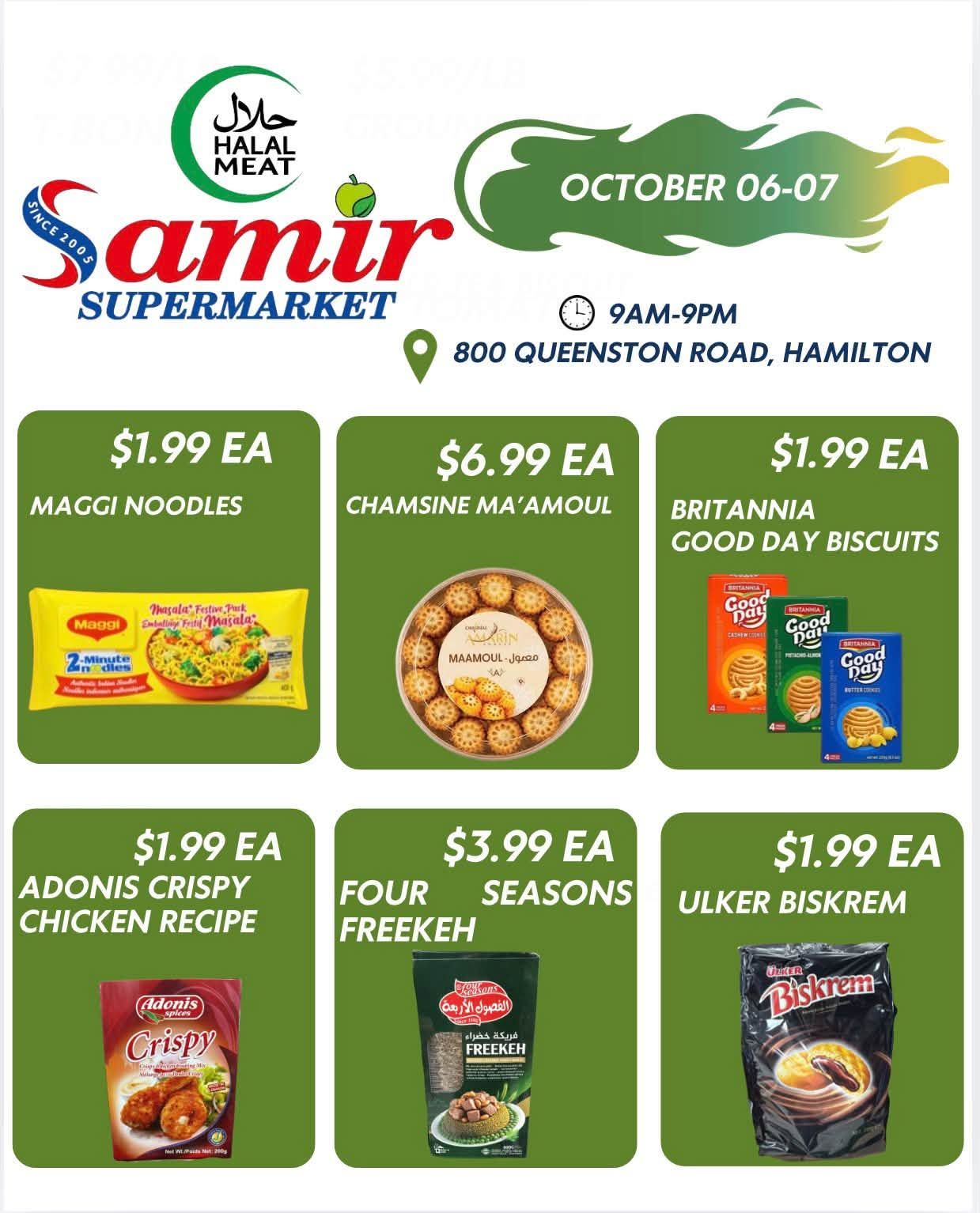Samir Supermarket (Hamilton) Flyer October 6 and 7
