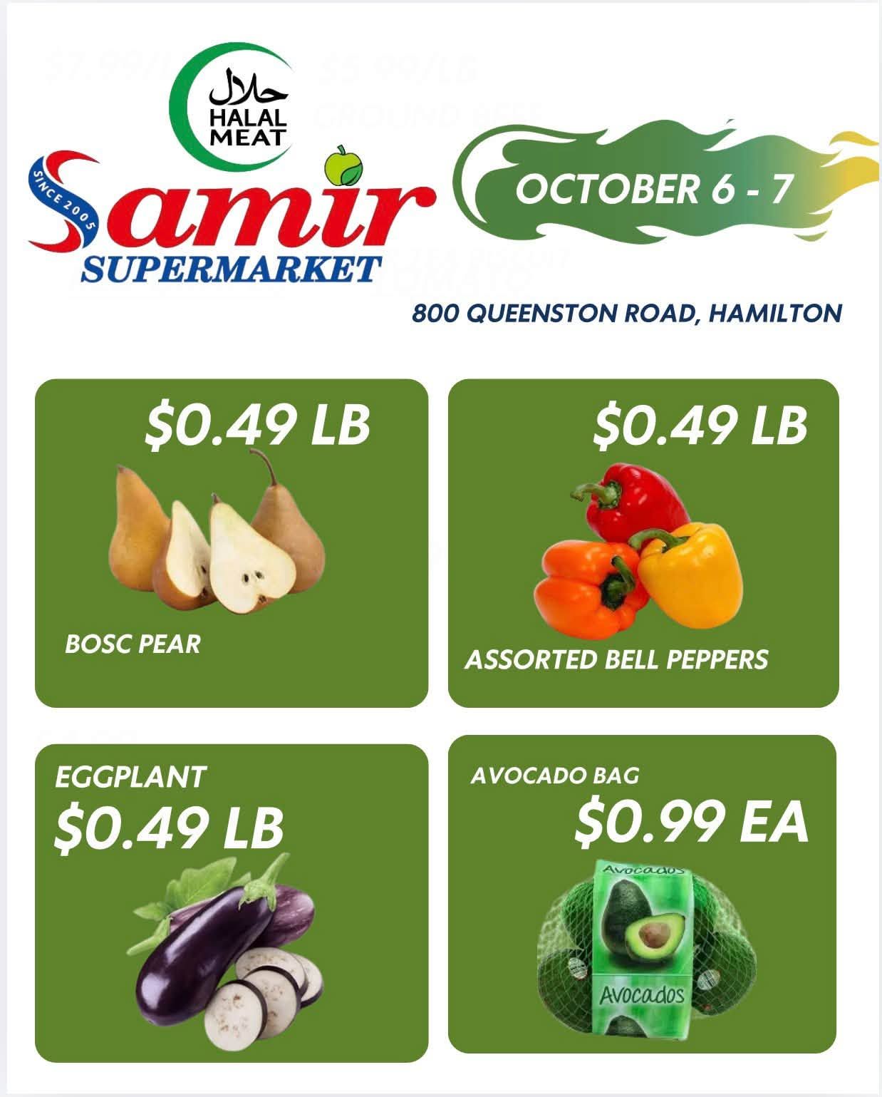 Samir Supermarket (Hamilton) Flyer October 6 and 7
