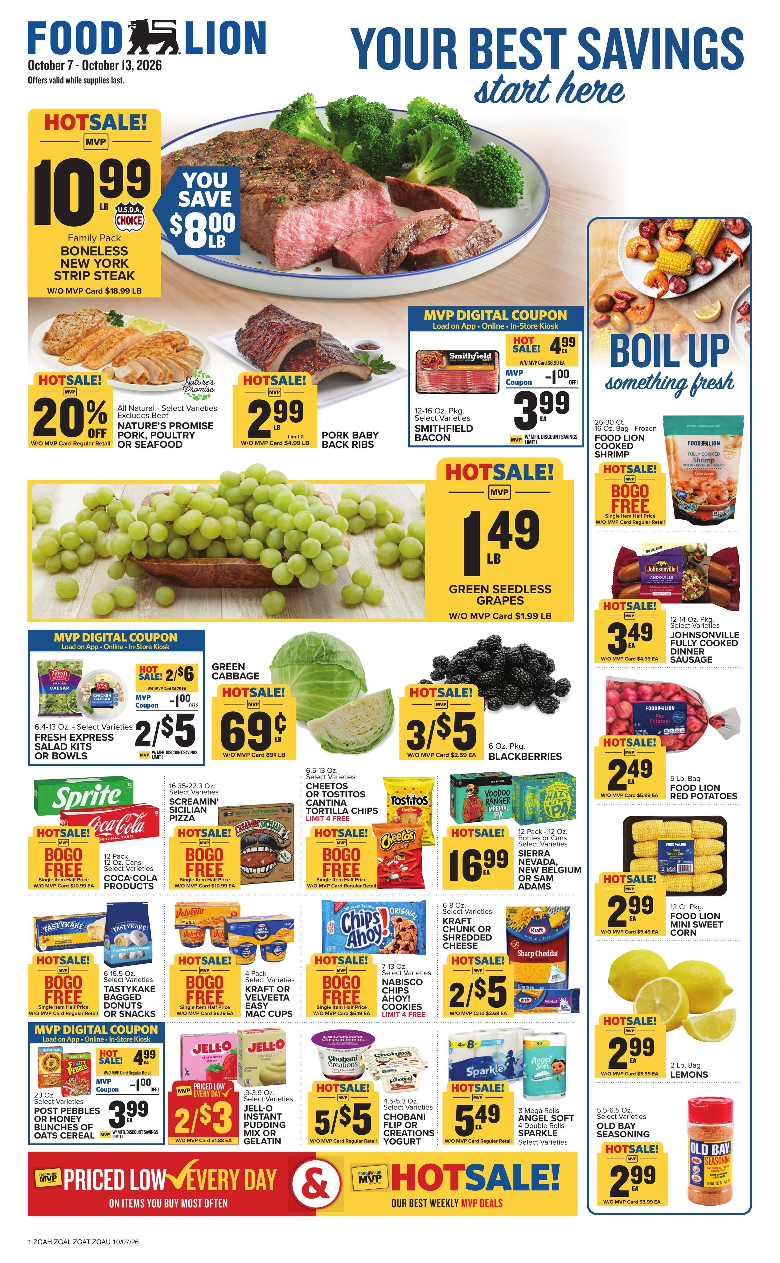 Food Lion (Centre Area, AL) Weekly Ad October 7 - 13, 2026