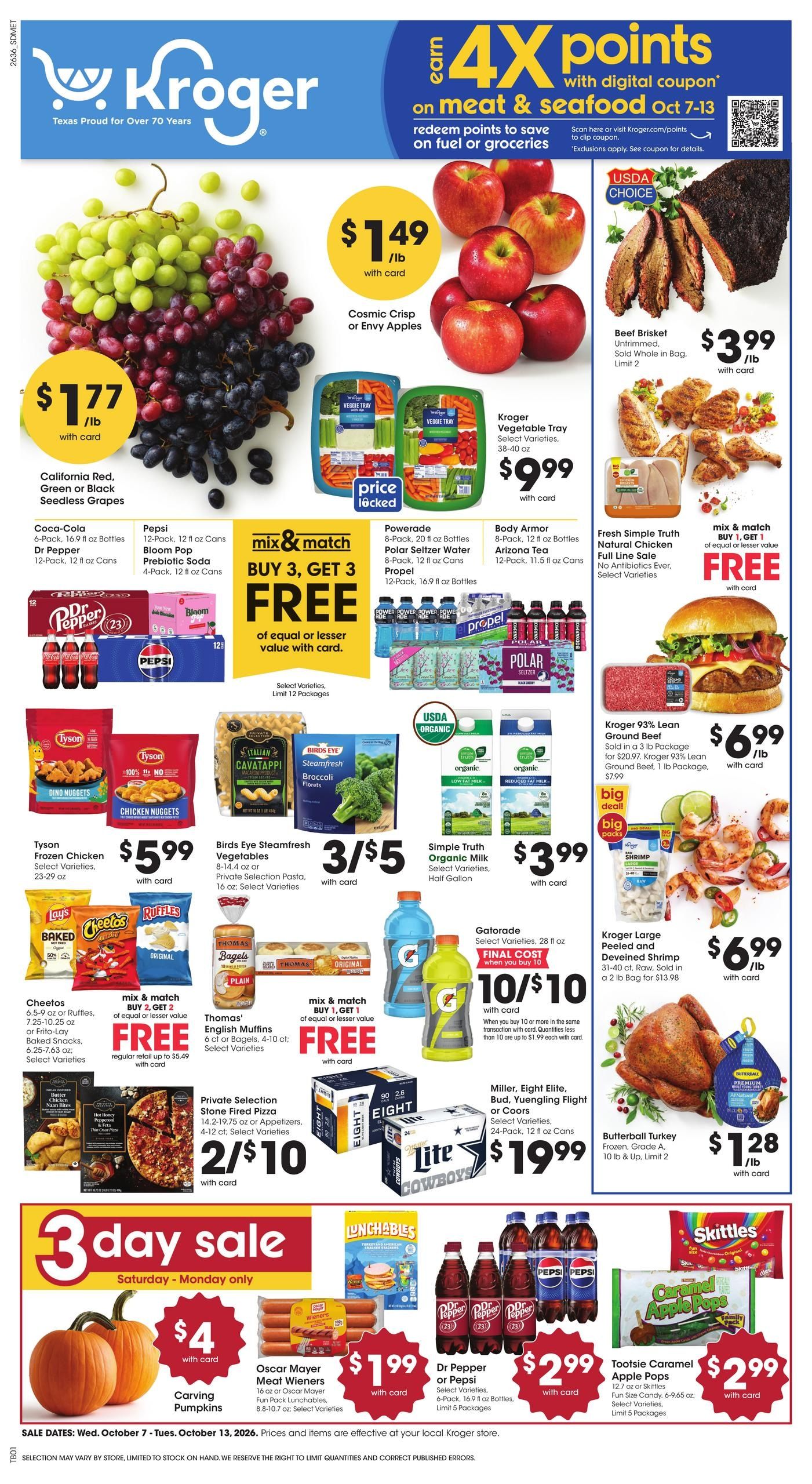 Kroger (Lewisville Area, TX) Weekly Ad October 7 - 13, 2026