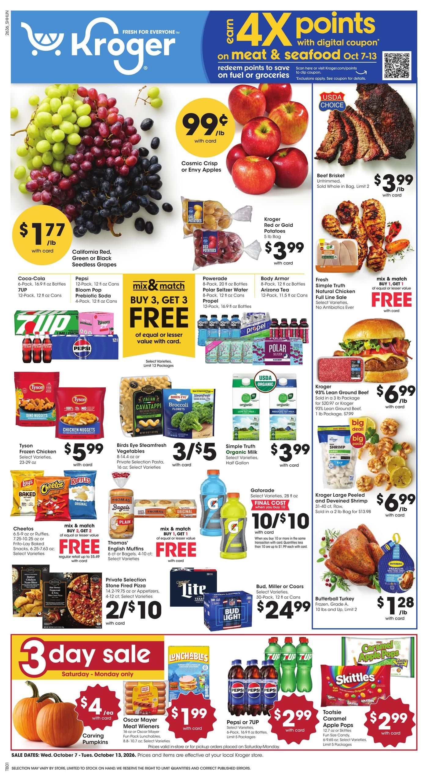 Kroger (Bedias Area, TX) Weekly Ad October 7 - 13, 2026