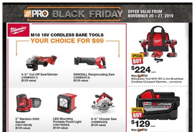 Home Depot Pro Flyer November 20 to 27