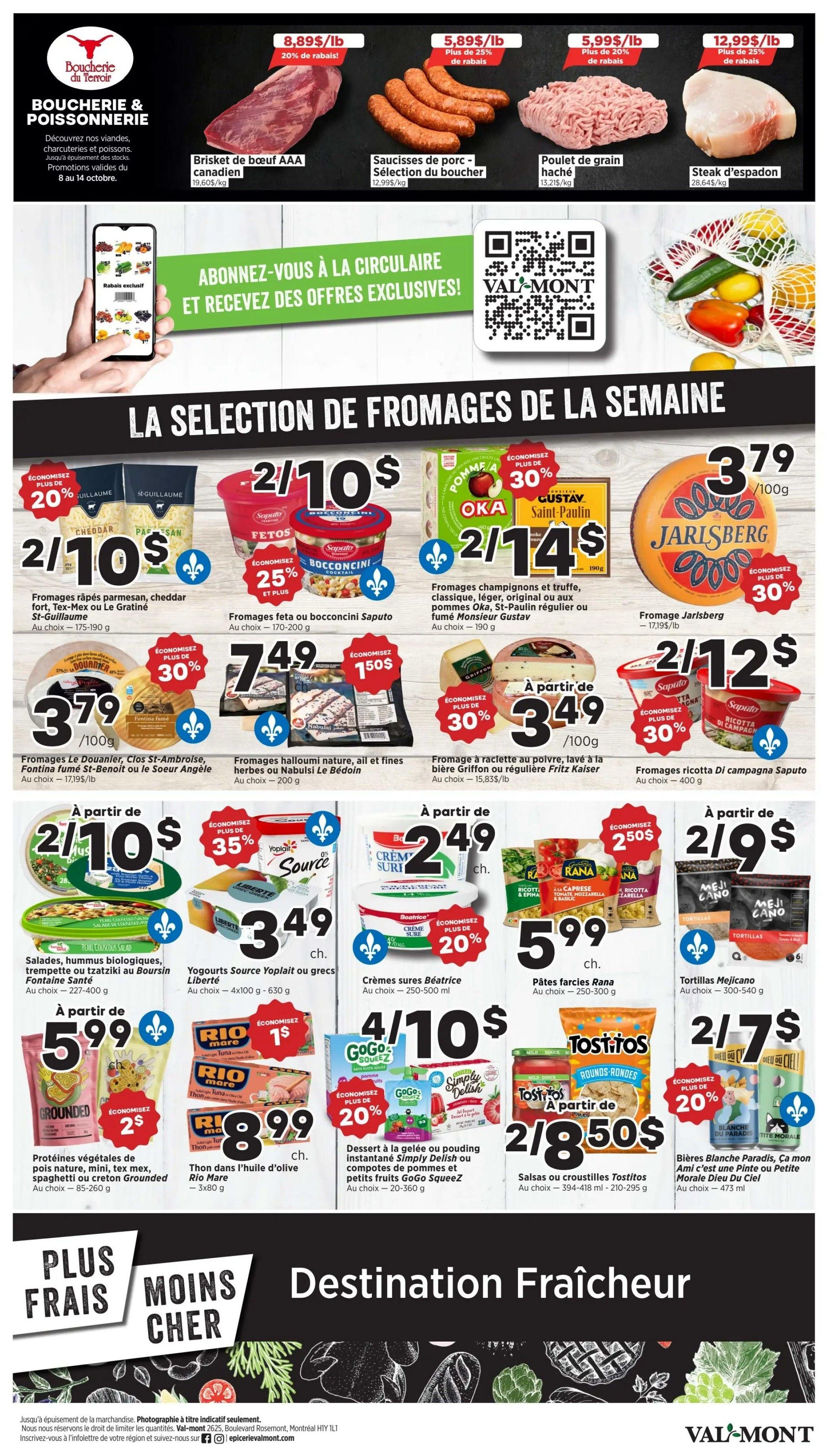 Val-Mont Flyer October 8 to 14