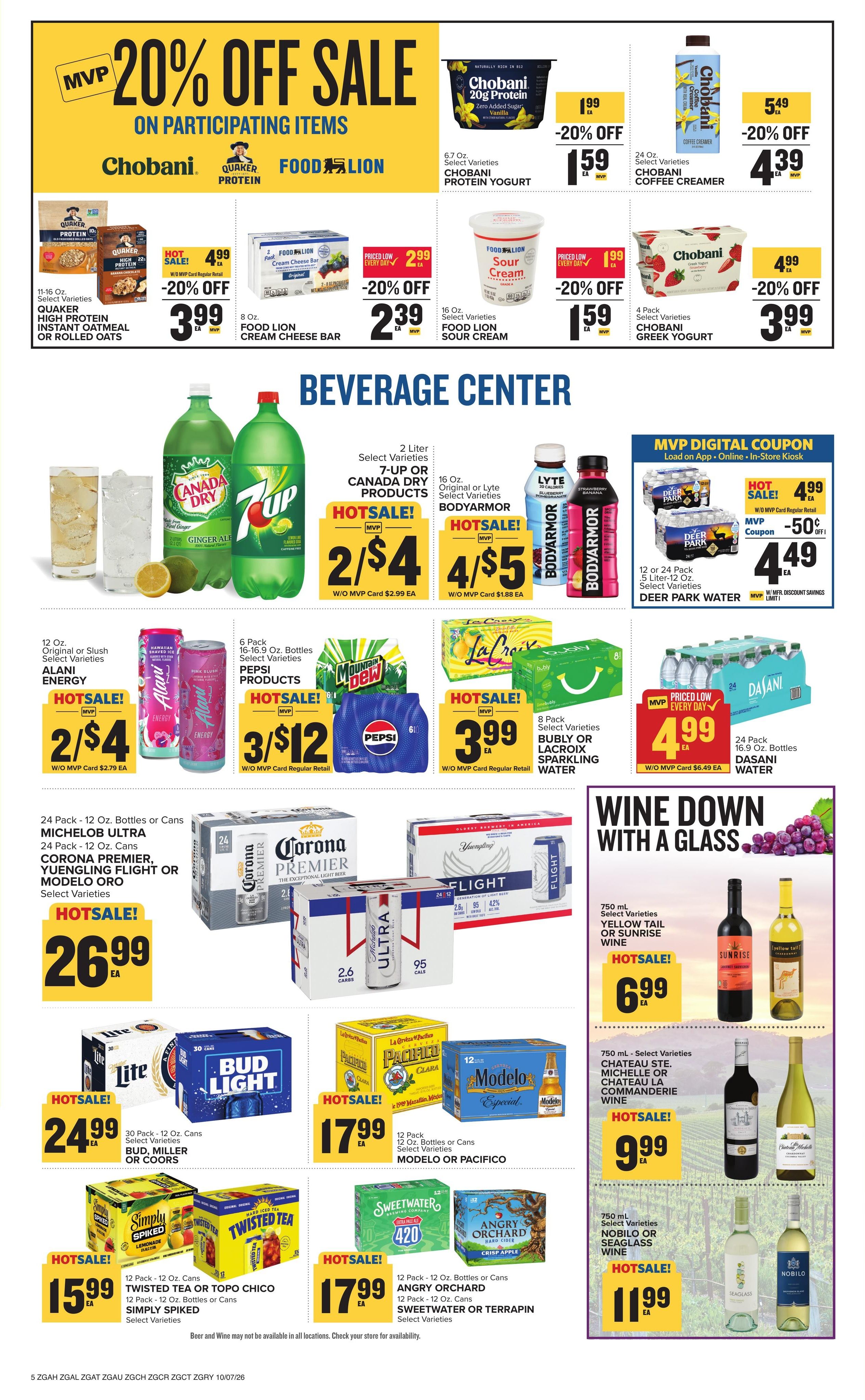 Food Lion (Helen Area, GA) Weekly Ad October 7 - 13, 2026