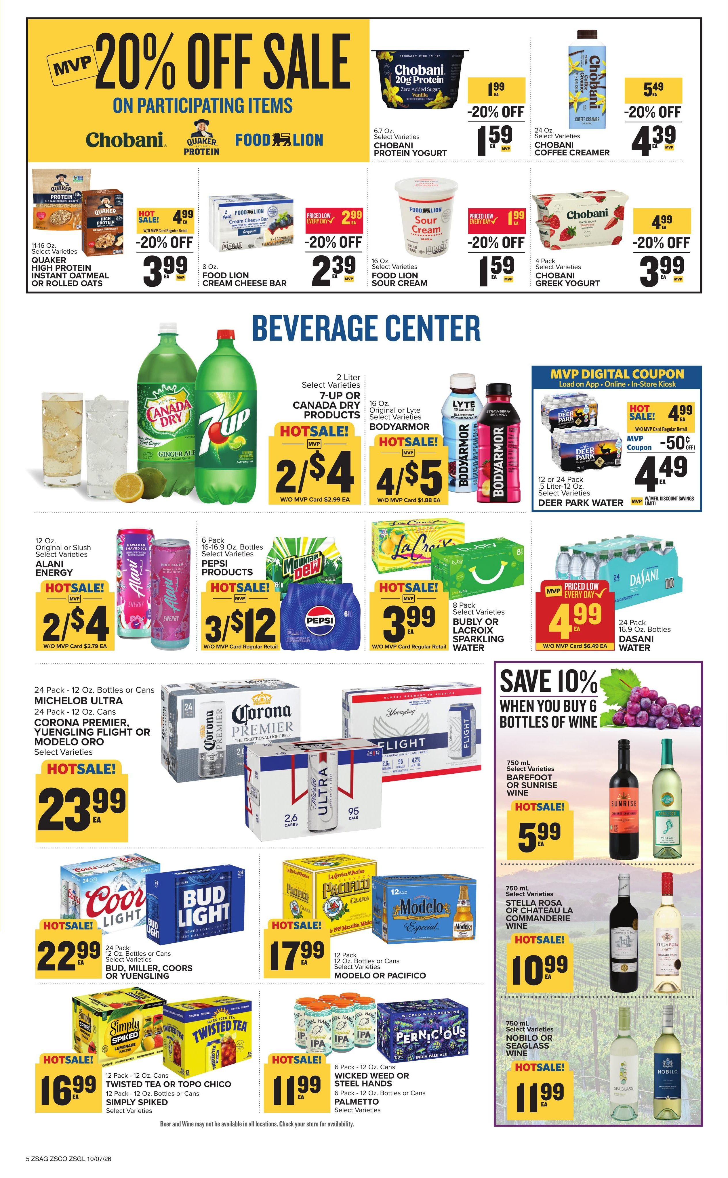 Food Lion (Aiken Area, SC) Weekly Ad October 7 - 13, 2026