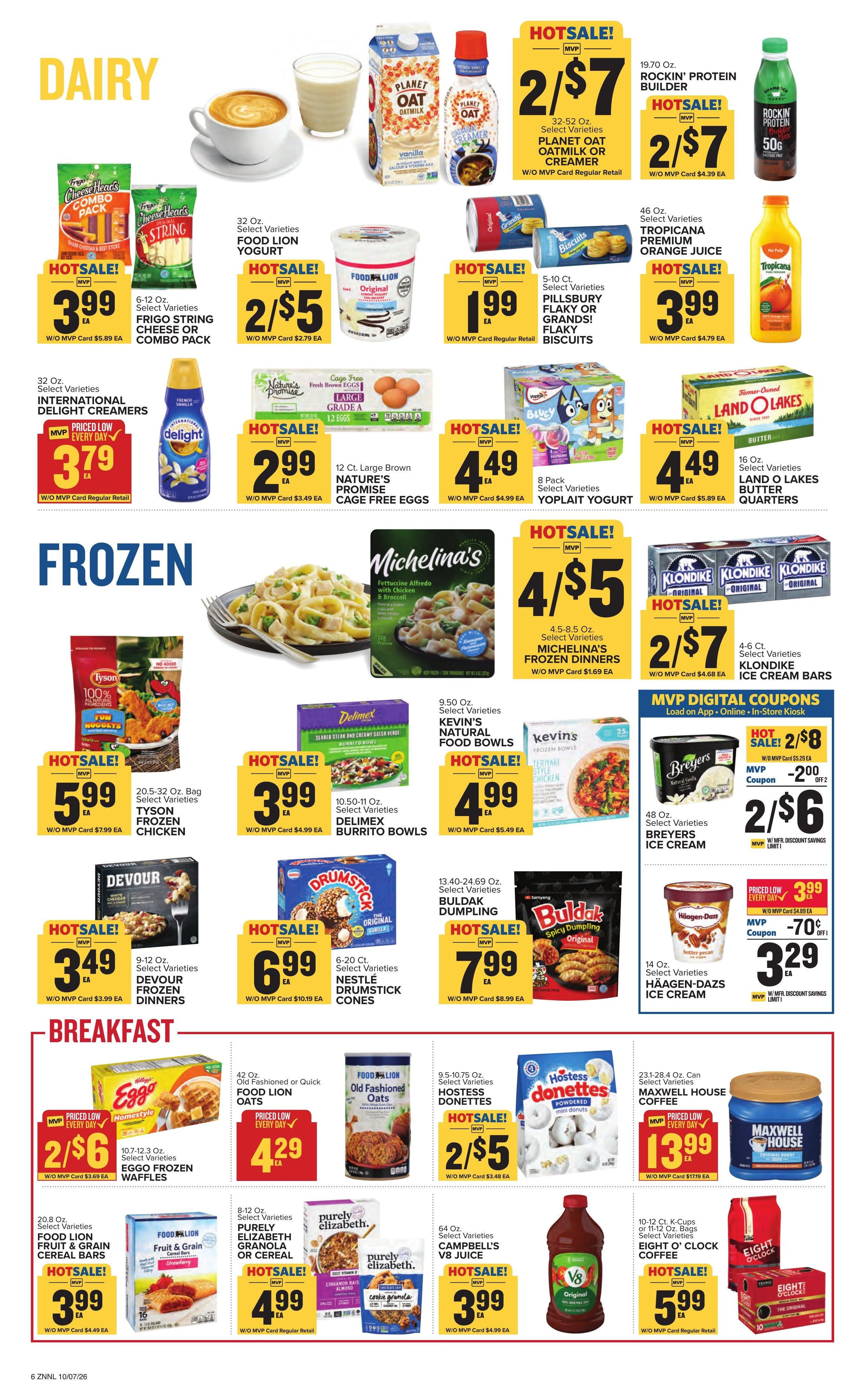 Food Lion (Avon Area, NC) Weekly Ad October 7 - 13, 2026