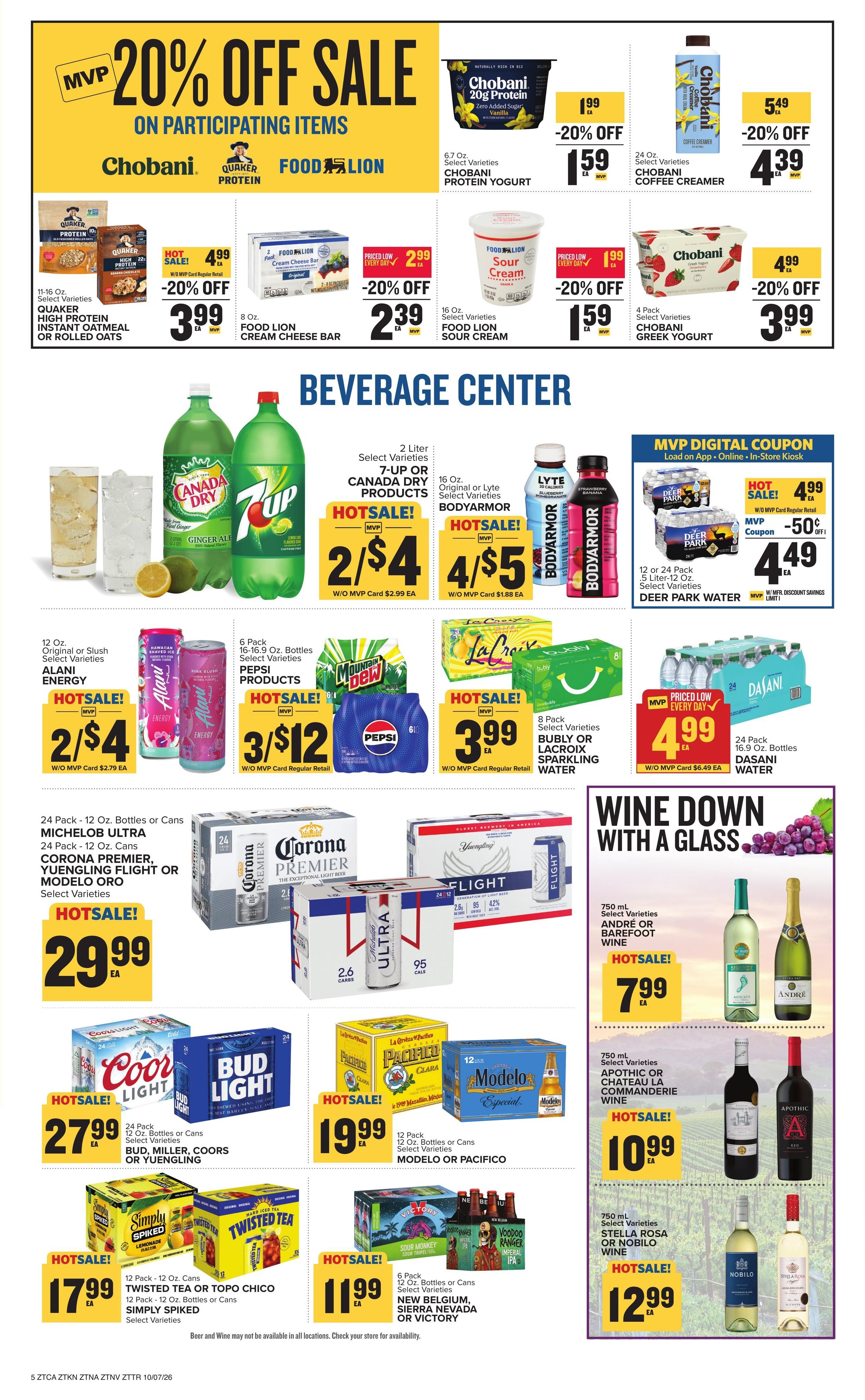 Food Lion (Knoxville Area, TN) Weekly Ad October 7 - 13, 2026