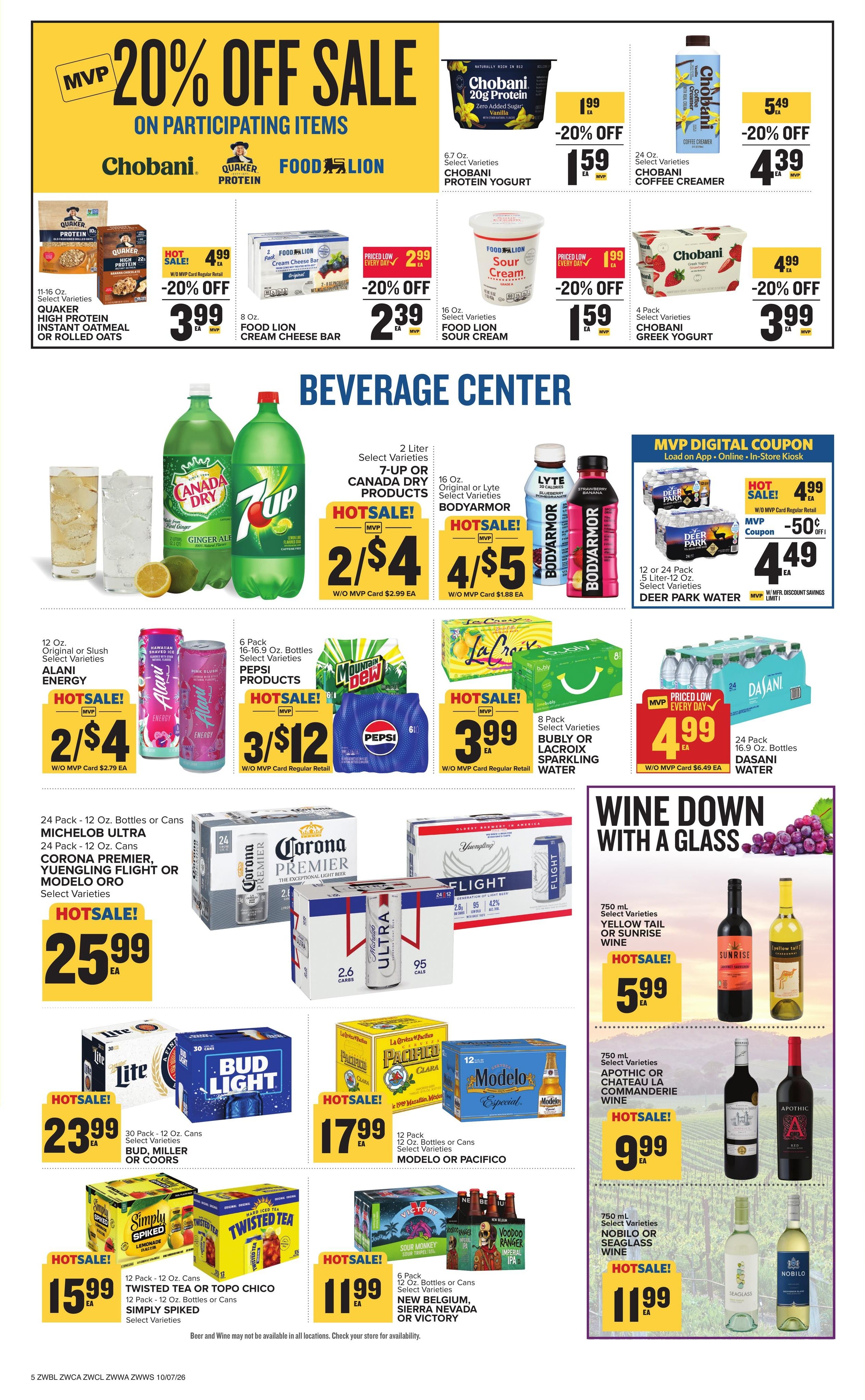 Food Lion (Bridgeport Area, WV) Weekly Ad October 7 - 13, 2026