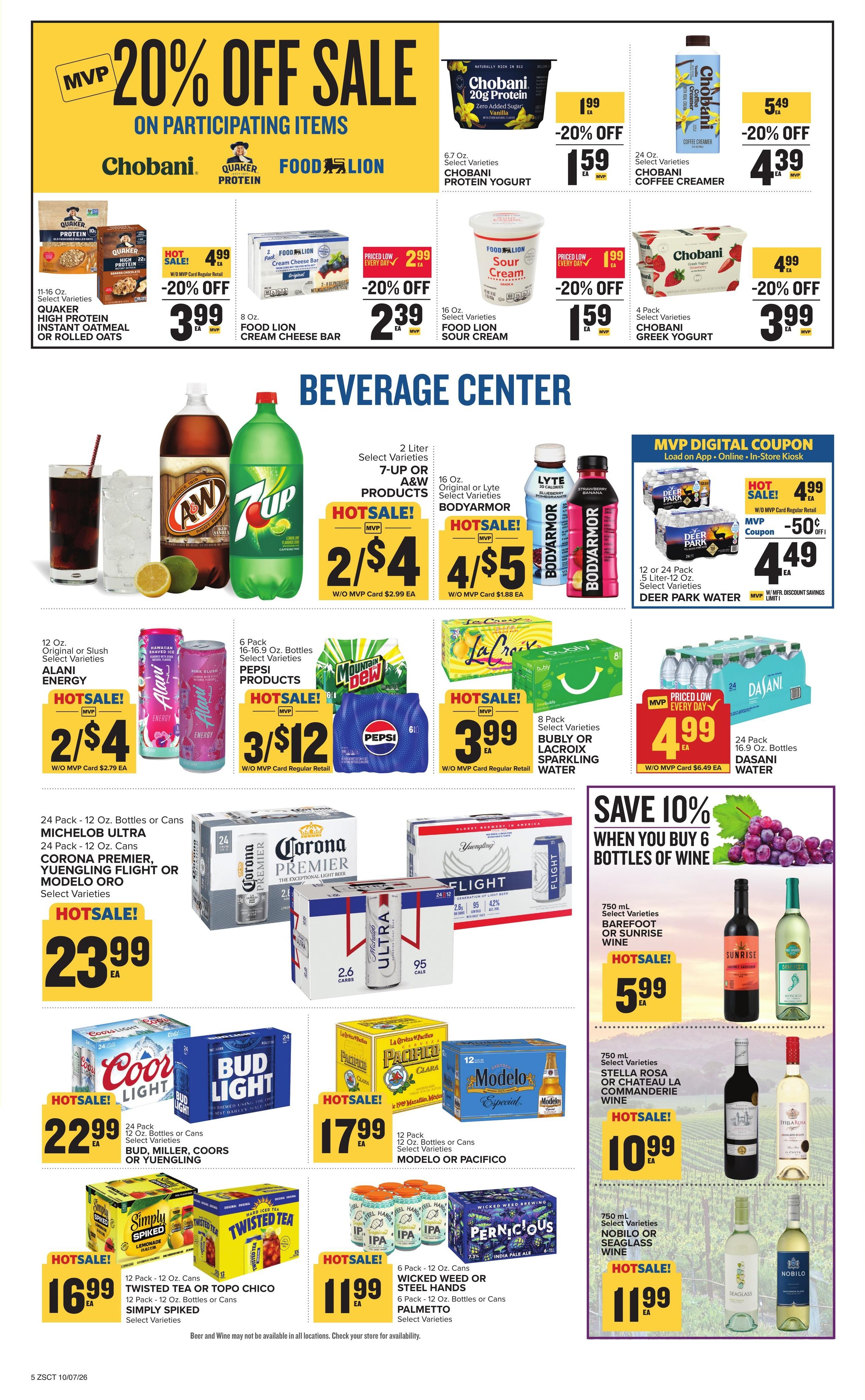 Food Lion (Richburg Area, SC) Weekly Ad October 7 - 13, 2026