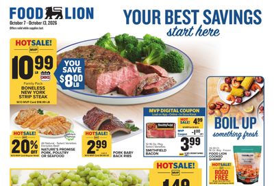 Food Lion (Bridgewater Area, VA) Weekly Ad October 7 - 13, 2026
