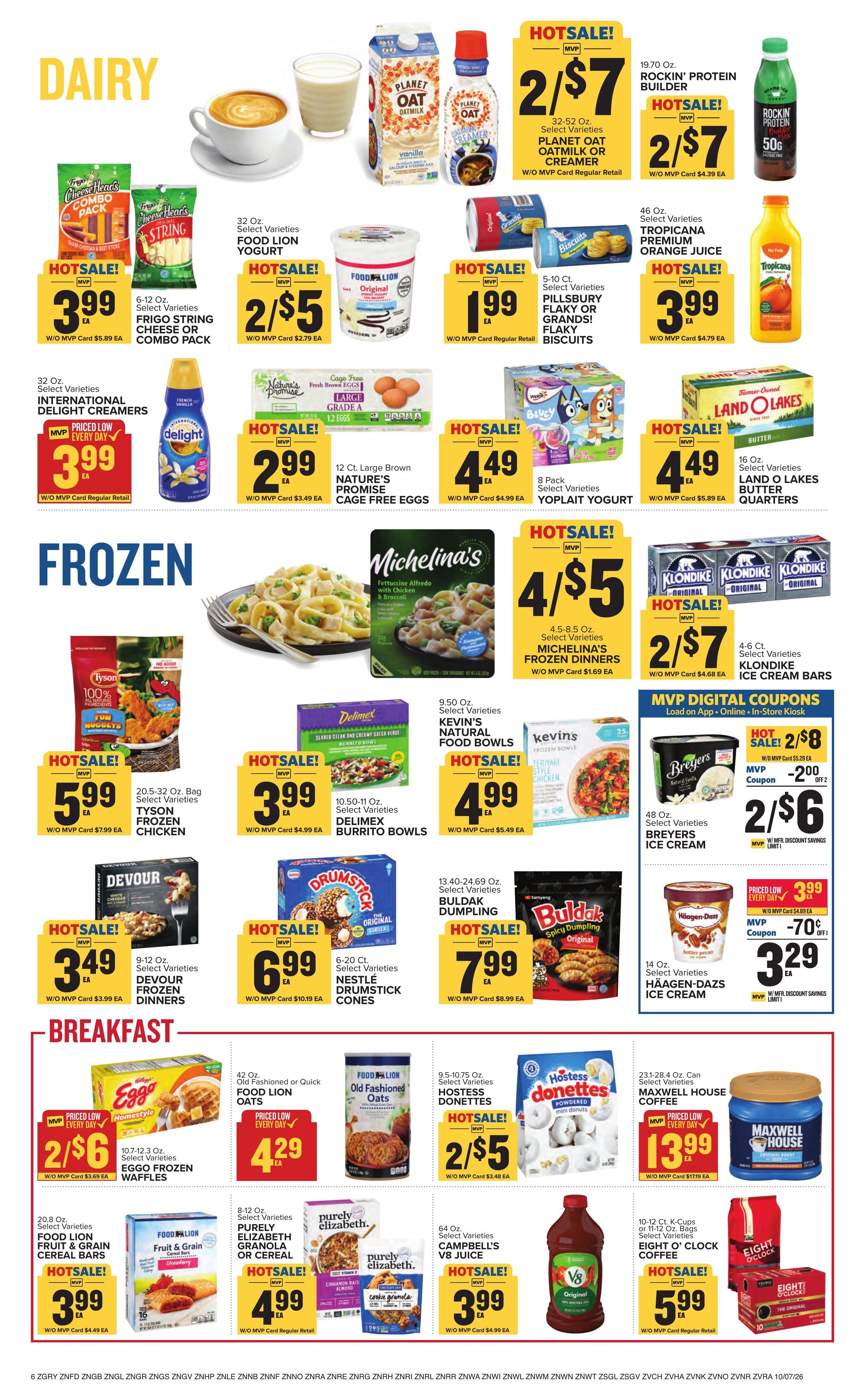 Food Lion (Bridgewater Area, VA) Weekly Ad October 7 - 13, 2026
