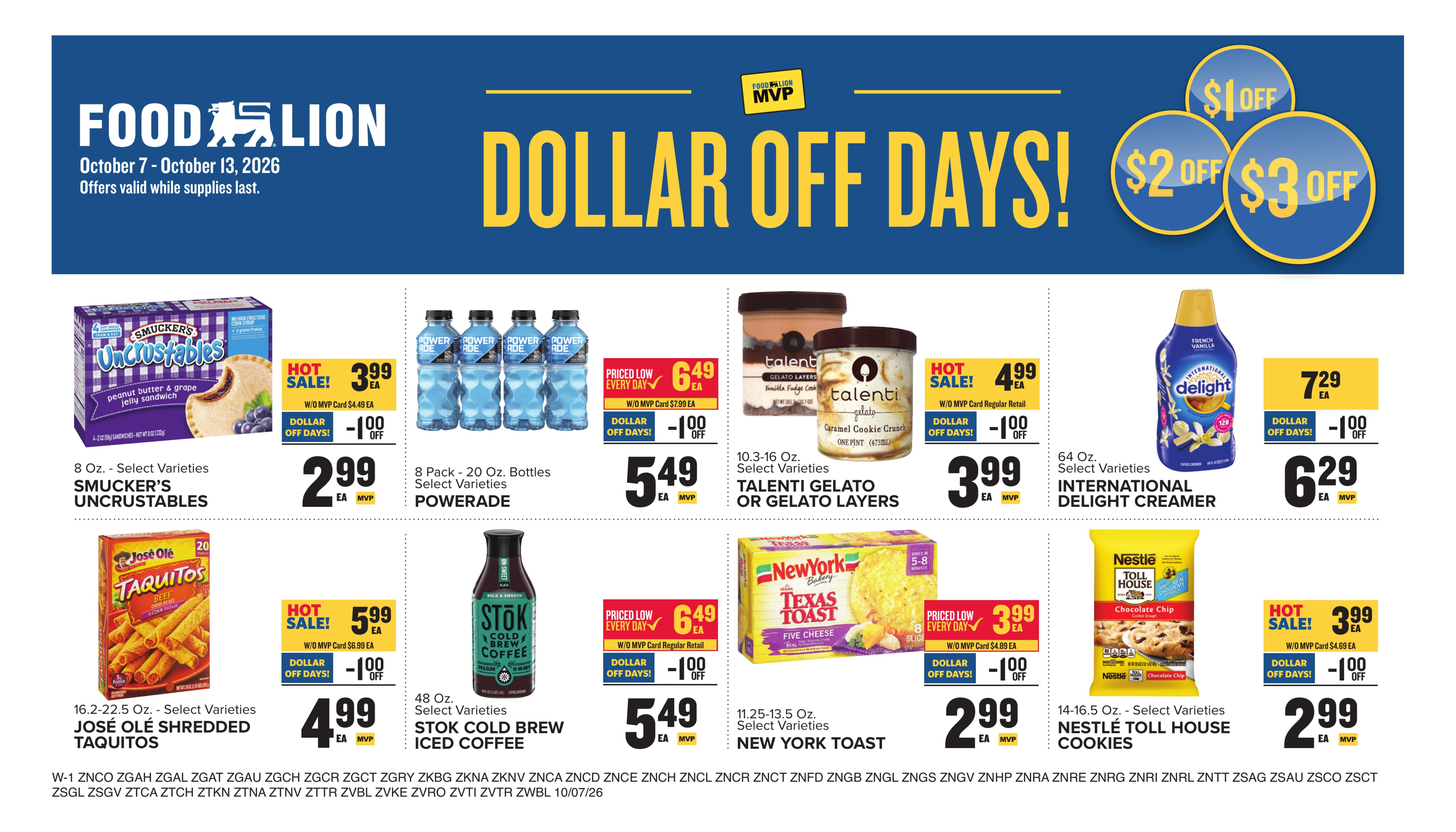 Food Lion (Rocky Mount Area, NC) Weekly Ad October 7 - 13, 2026