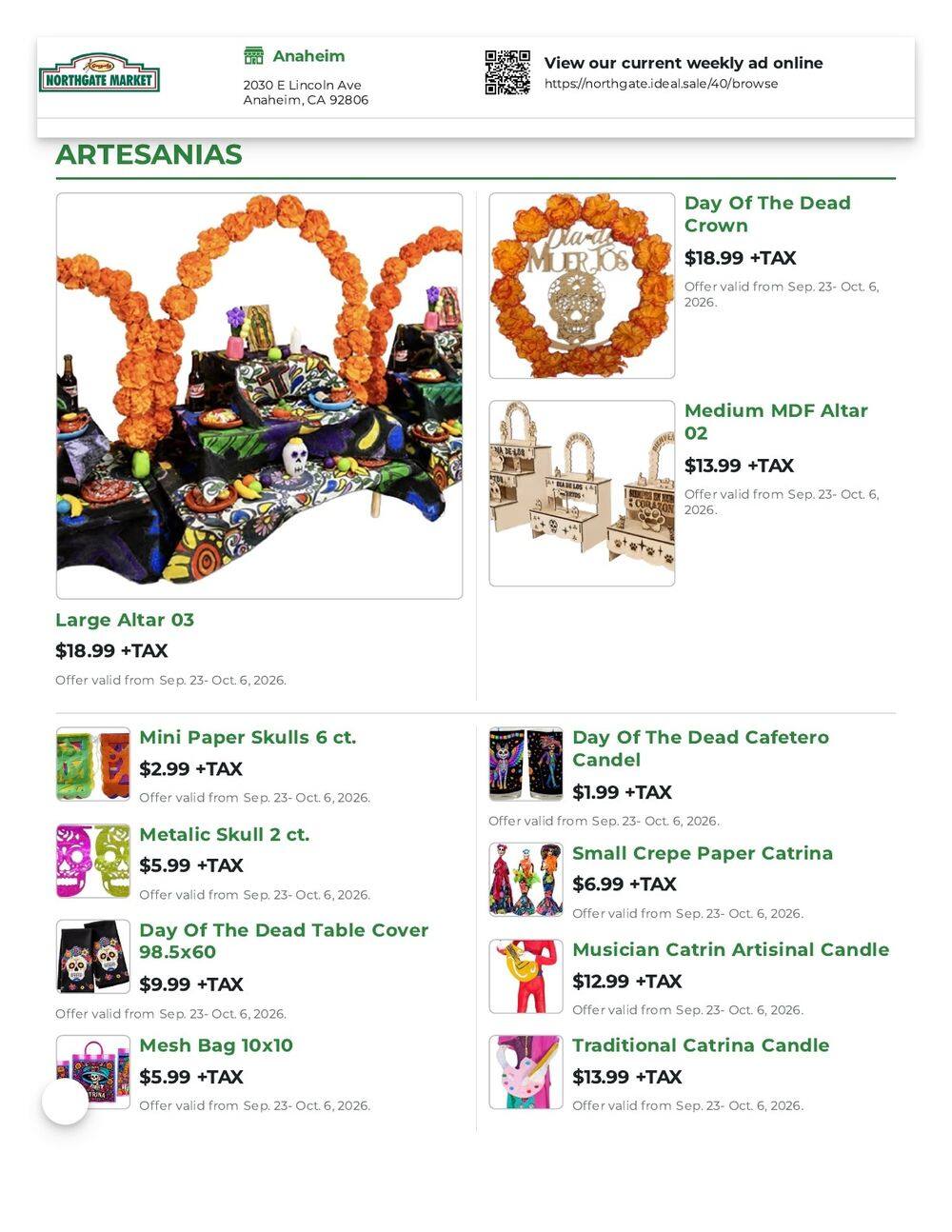 Northgate Market Weekly Ad September 23 - October 6, 2026