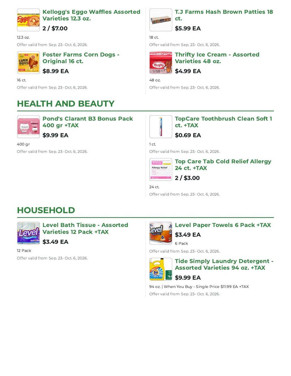 Northgate Market Weekly Ad September 23 - October 6, 2026